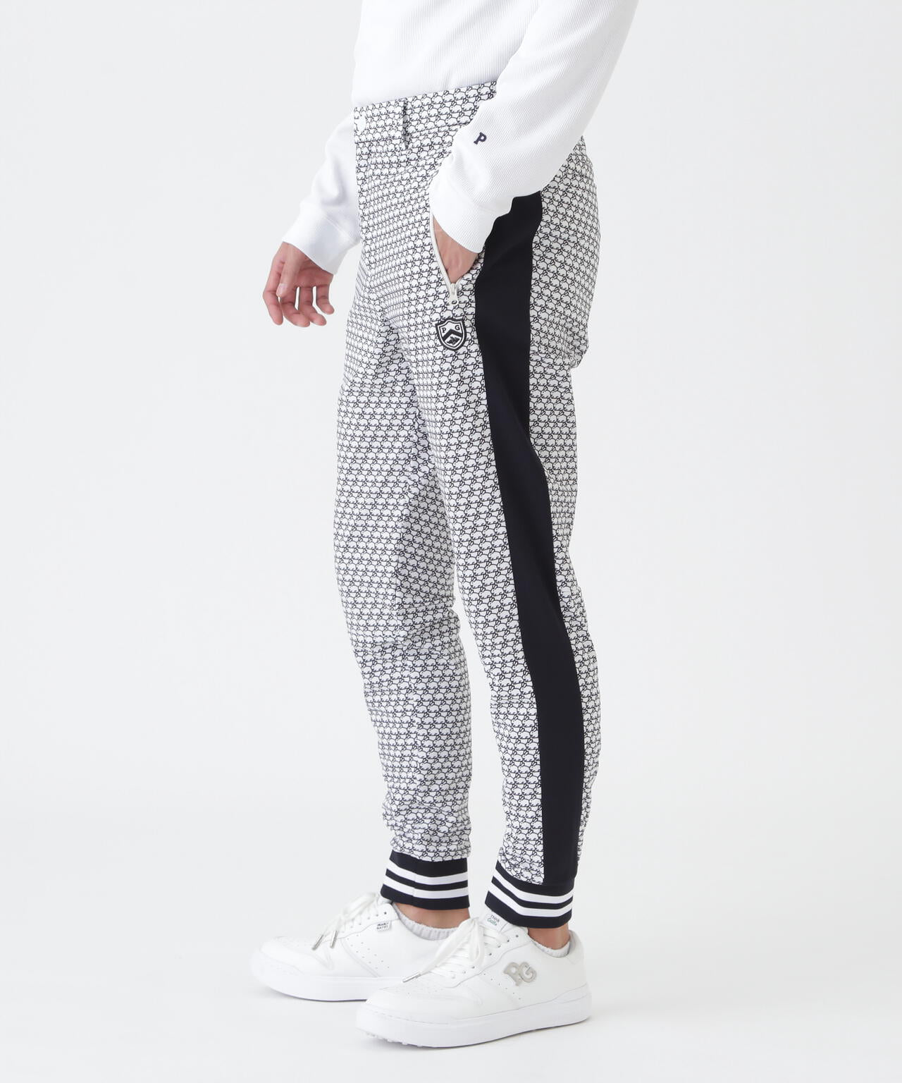TEXBRID丸編みメッシュパンツ ＜もちうさぎ柄＞ (MENS) | PEARLY GATES