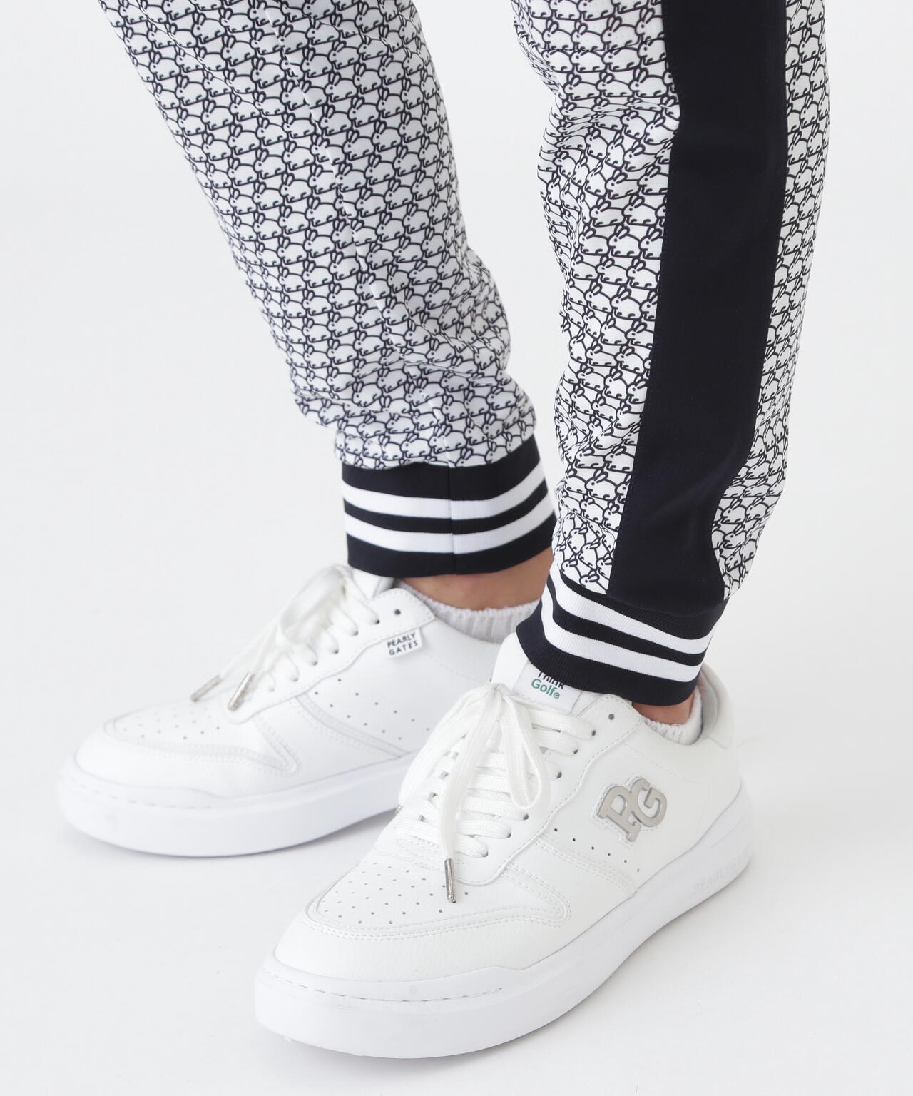 TEXBRID丸編みメッシュパンツ ＜もちうさぎ柄＞ (MENS) | PEARLY GATES