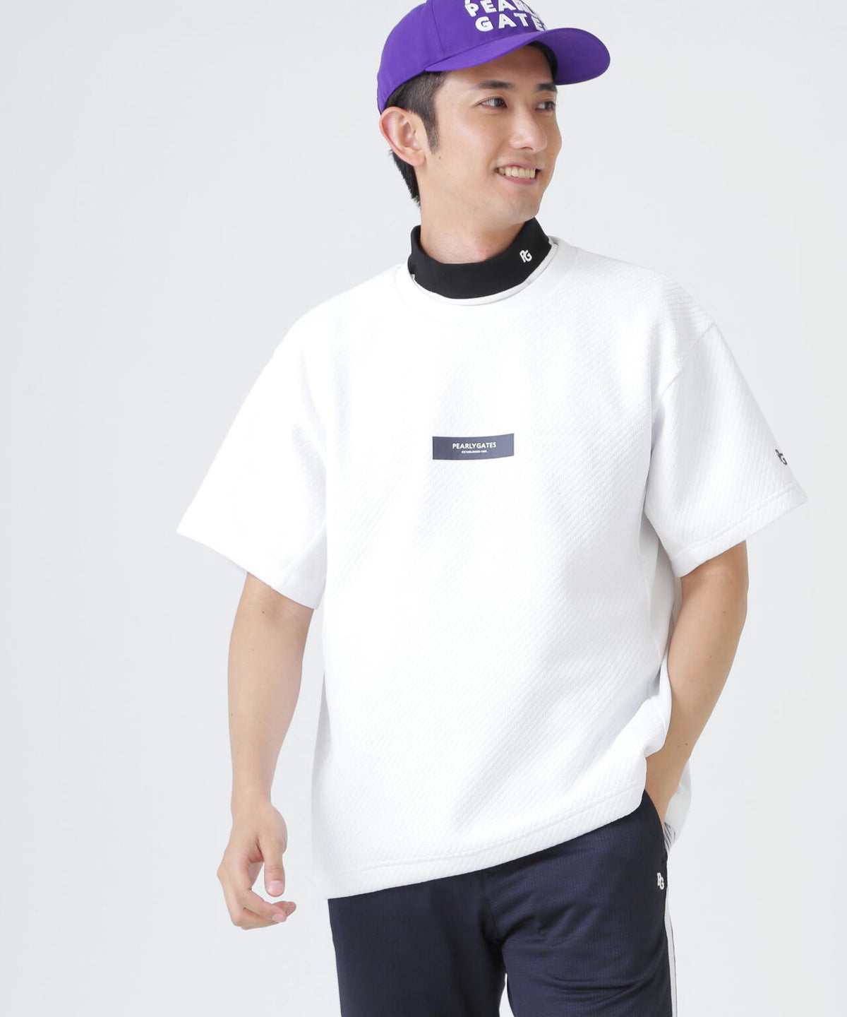 リサイクルモールカルゼクウォーター半袖クルーネックプルオーバー (MENS)