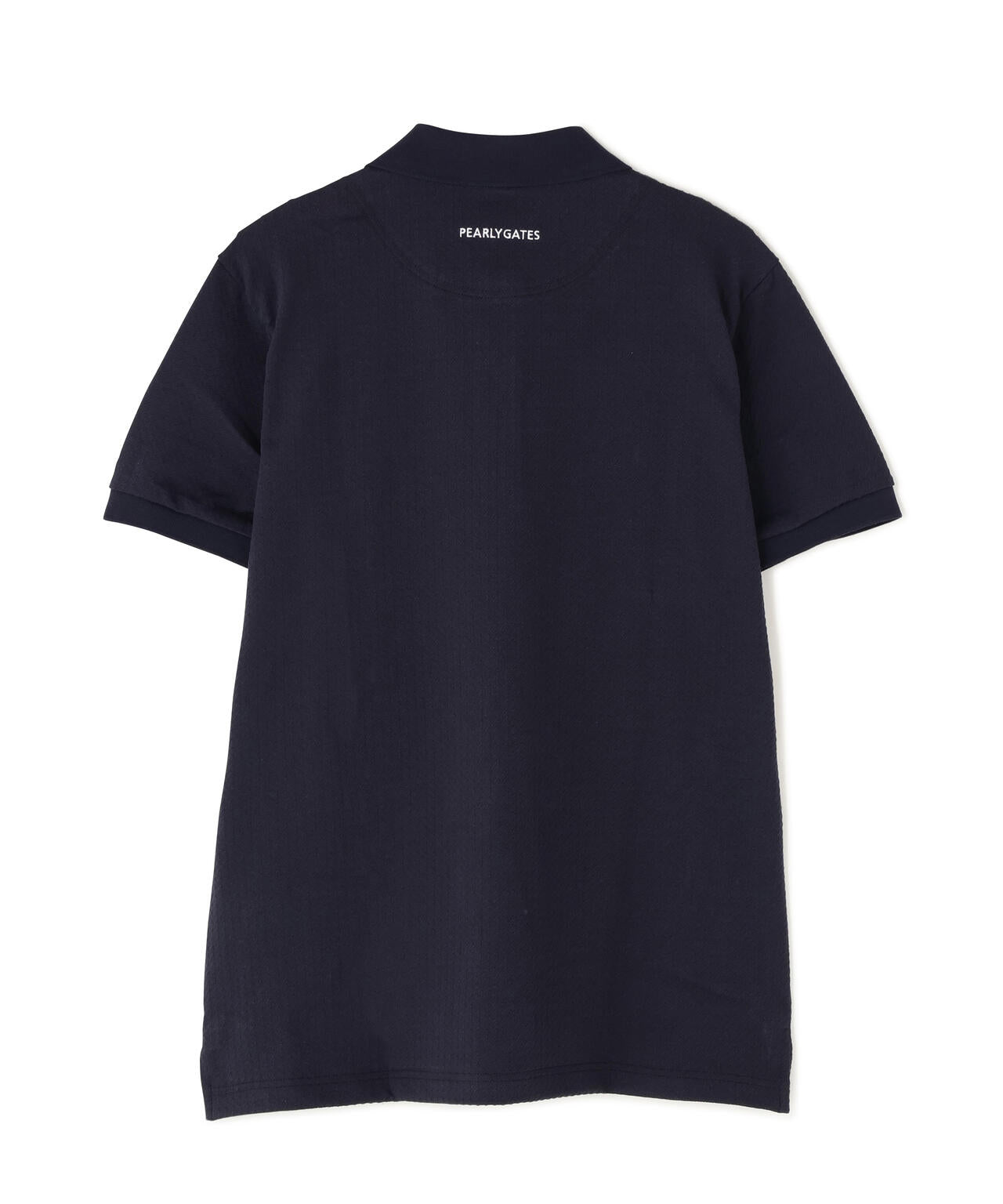 TEXBRIDハイゲージ千鳥ジャガード半袖ポロシャツ (MENS) | PEARLY