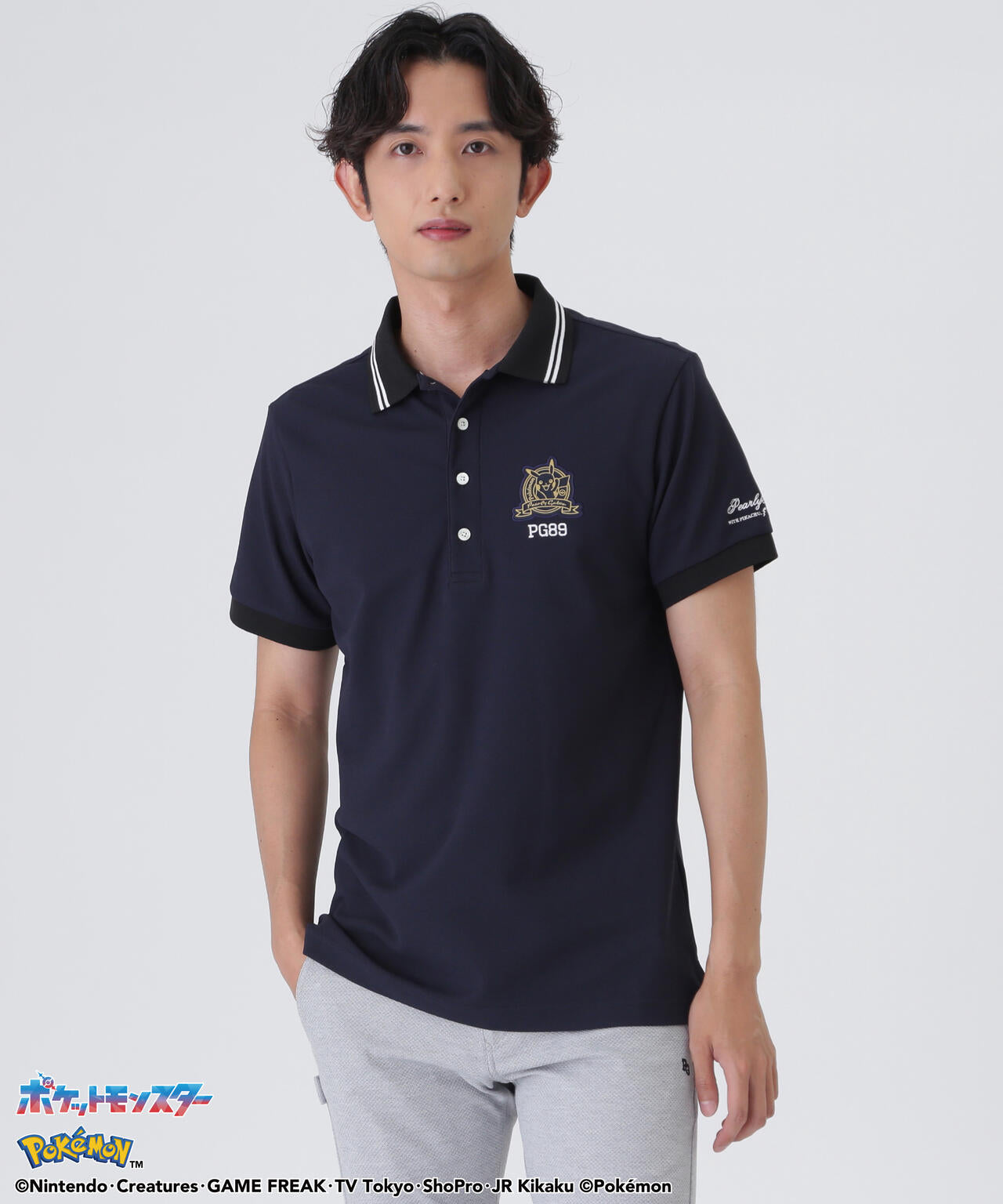 PEARLYGATES×Pokémon] ポケモン Peスパンカノコ半袖ポロシャツ (MENS