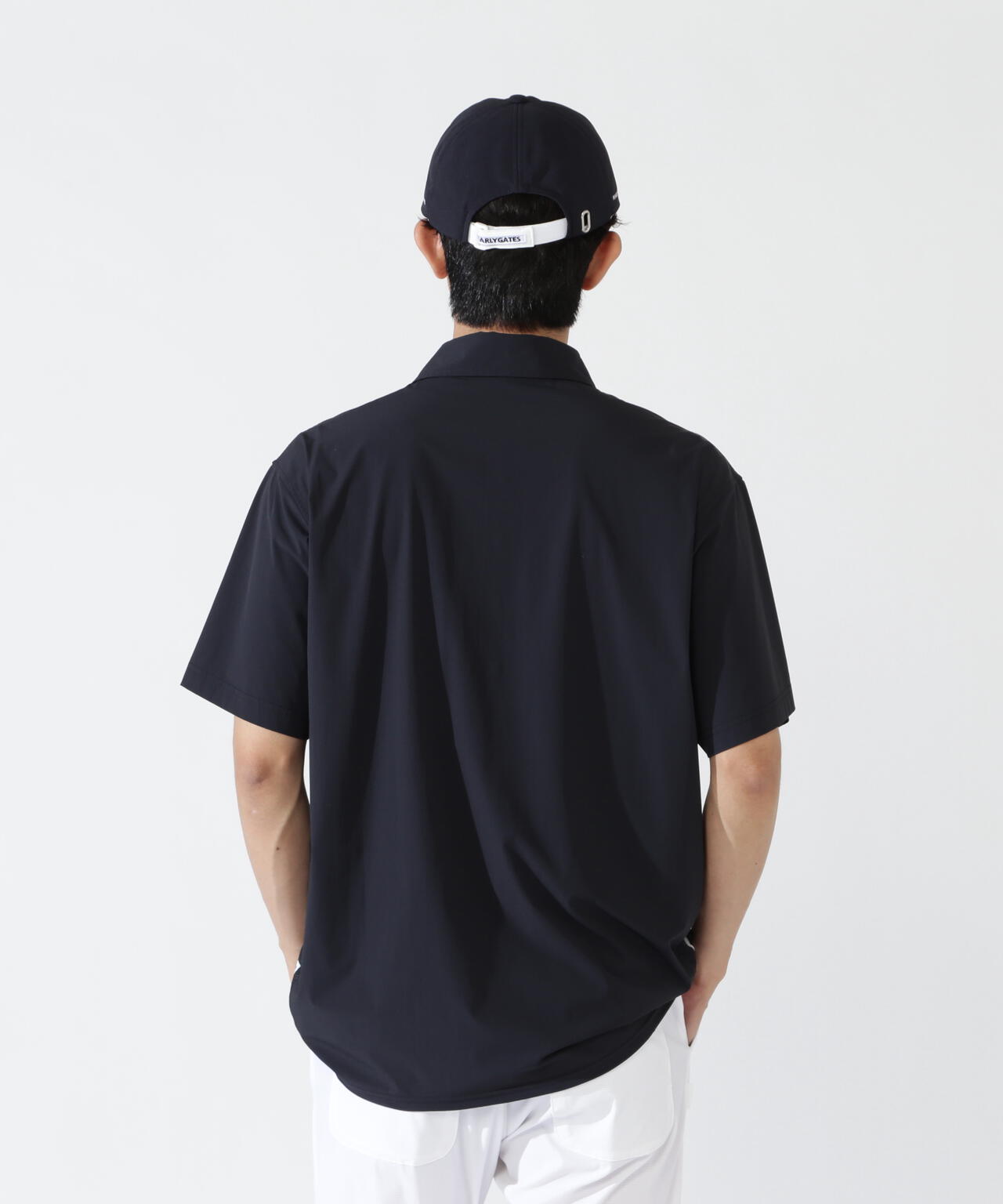 ナイロンアクティブストレッチ×KAZEメッシュ半袖ポロシャツ | PEARLY