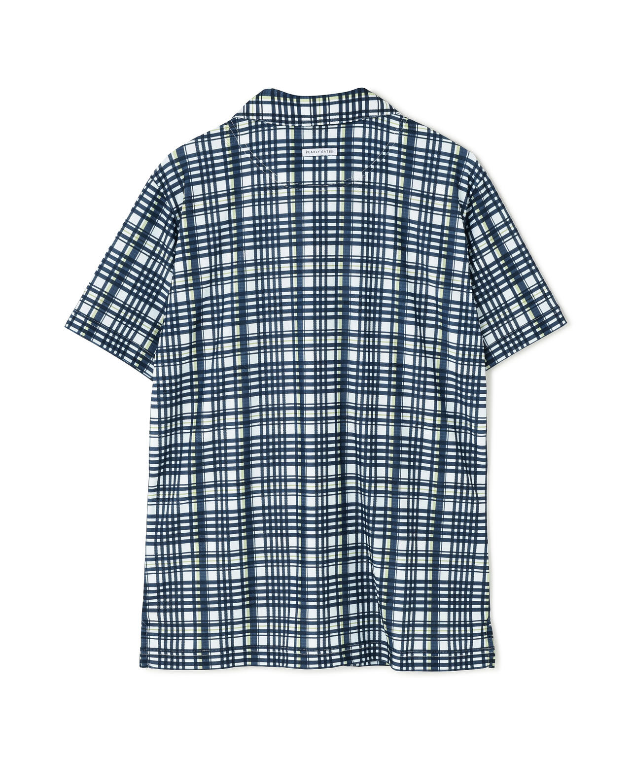 メッシュジャガード半袖ポロシャツ ＜チェック柄＞ (MENS) | PEARLY