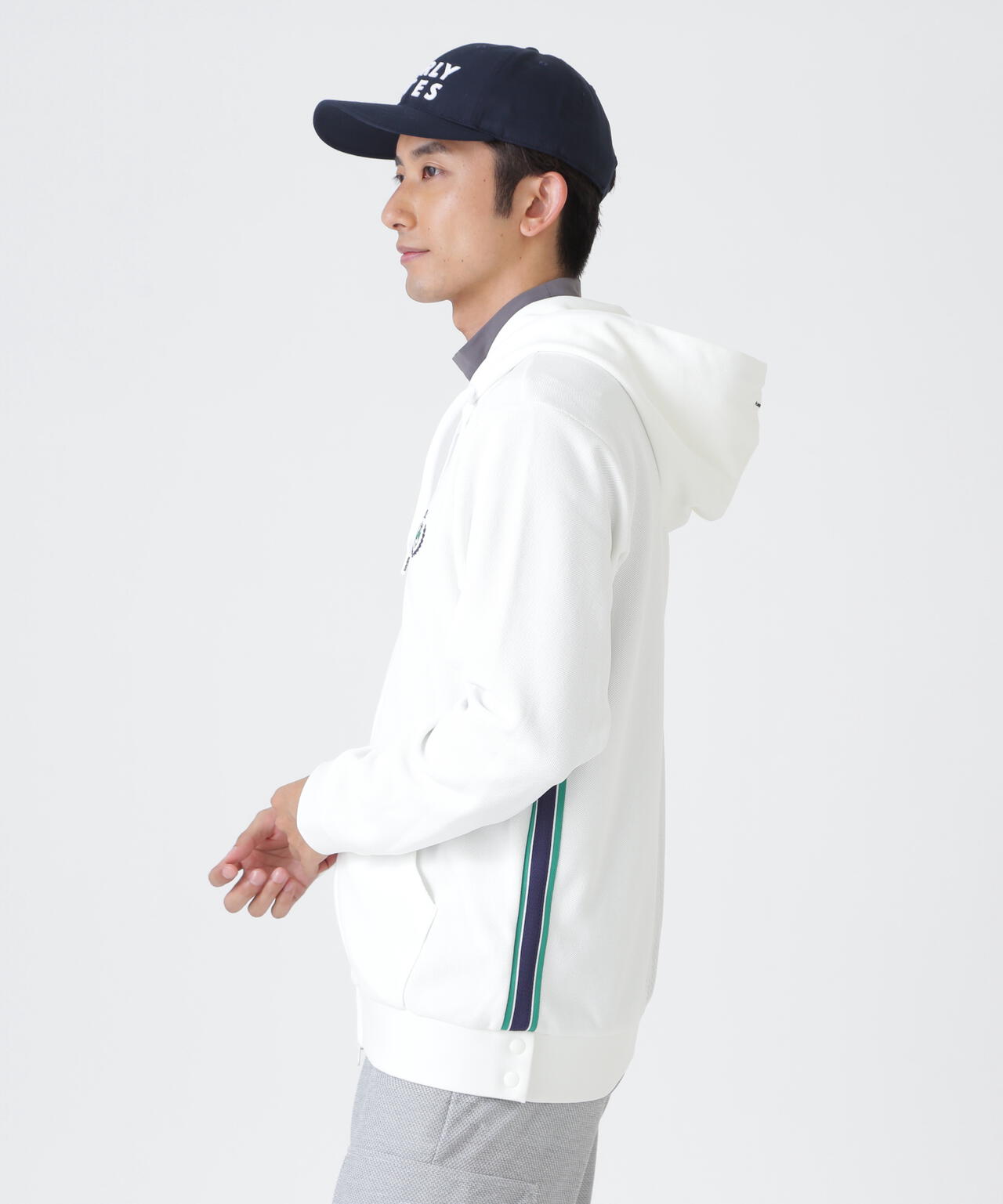 Wハニカムストレッチフルジップフーディ (MENS) | PEARLY GATES