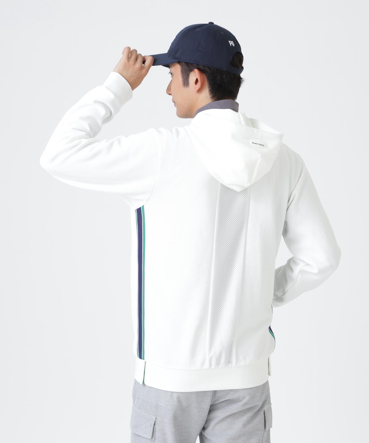 Wハニカムストレッチフルジップフーディ (MENS) | PEARLY GATES