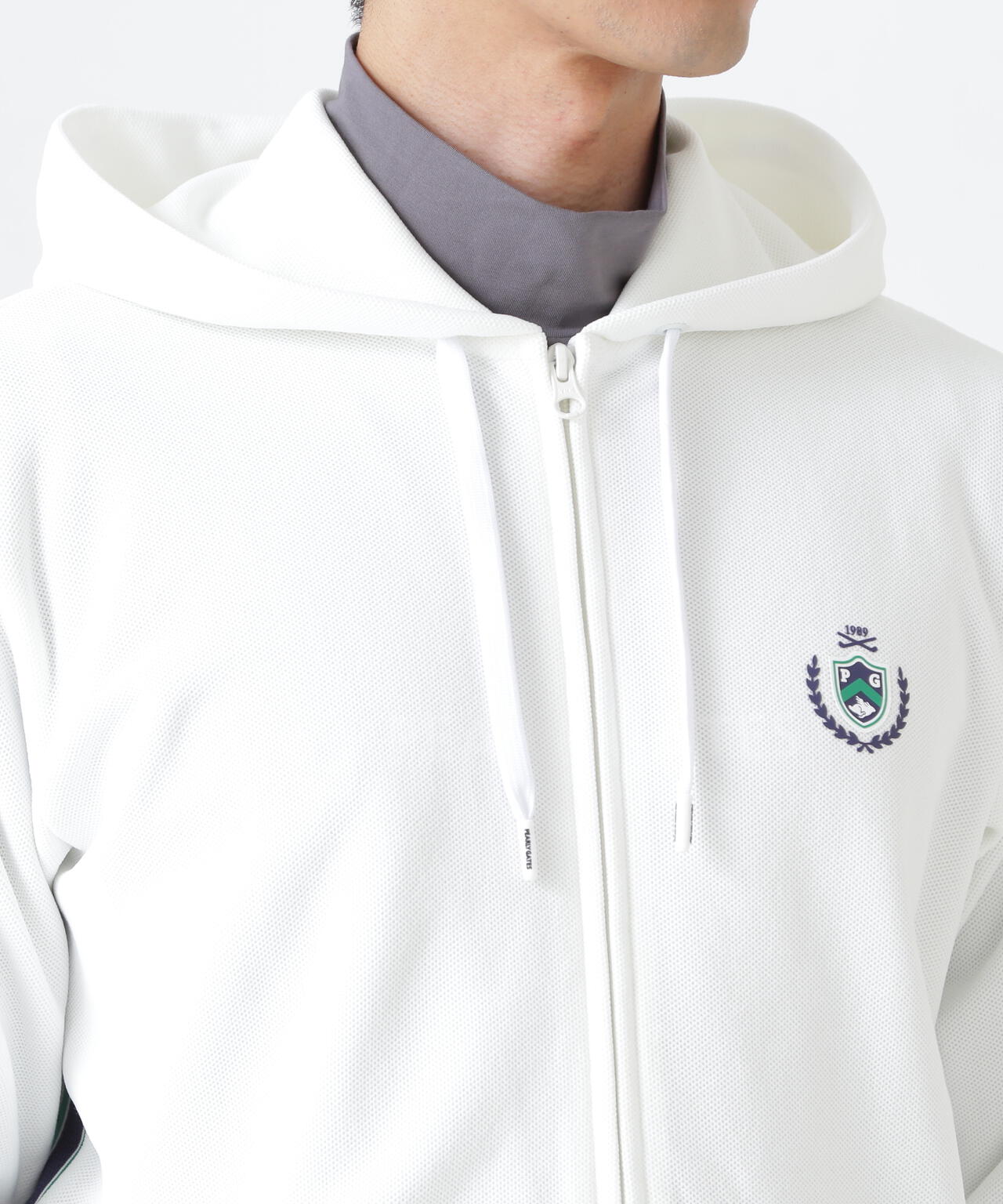 Wハニカムストレッチフルジップフーディ (MENS) | PEARLY GATES