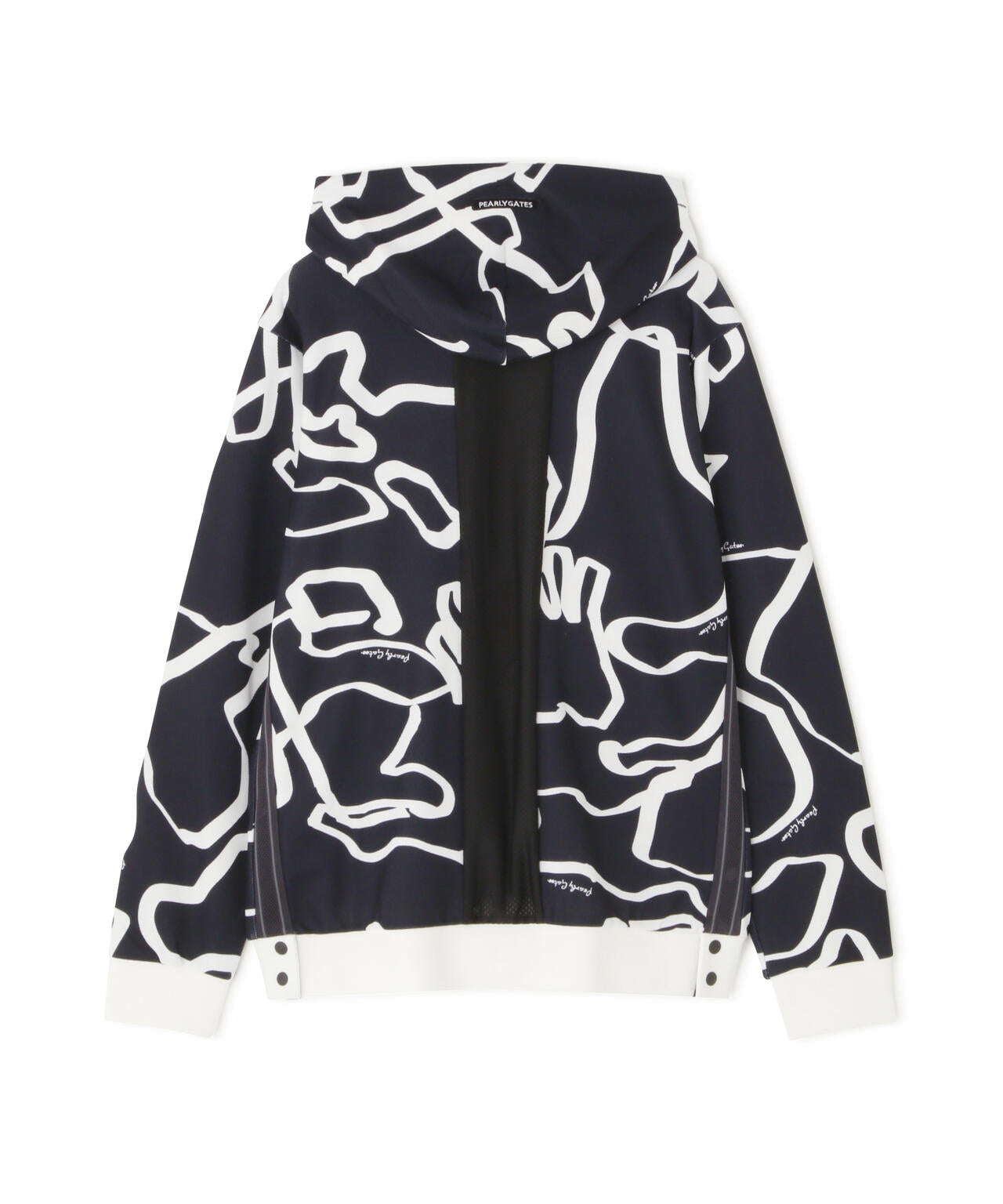 Wハニカムストレッチフルジップフーディ ＜変形ウサギ柄＞ (MENS)