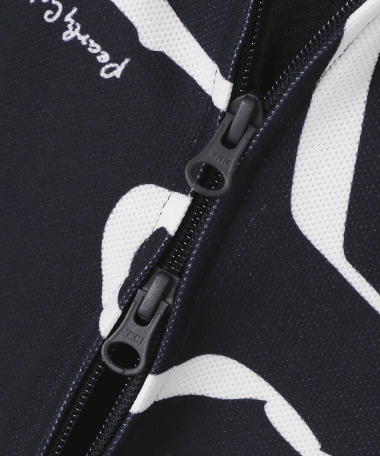 Wハニカムストレッチフルジップフーディ ＜変形ウサギ柄＞ (MENS)