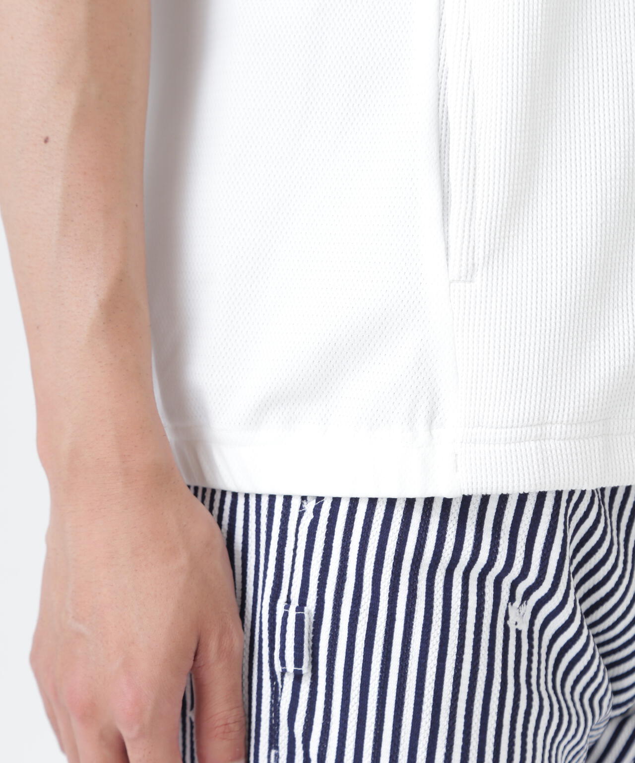 メッシュアンドメッシュVネックベスト (MENS) | PEARLY GATES