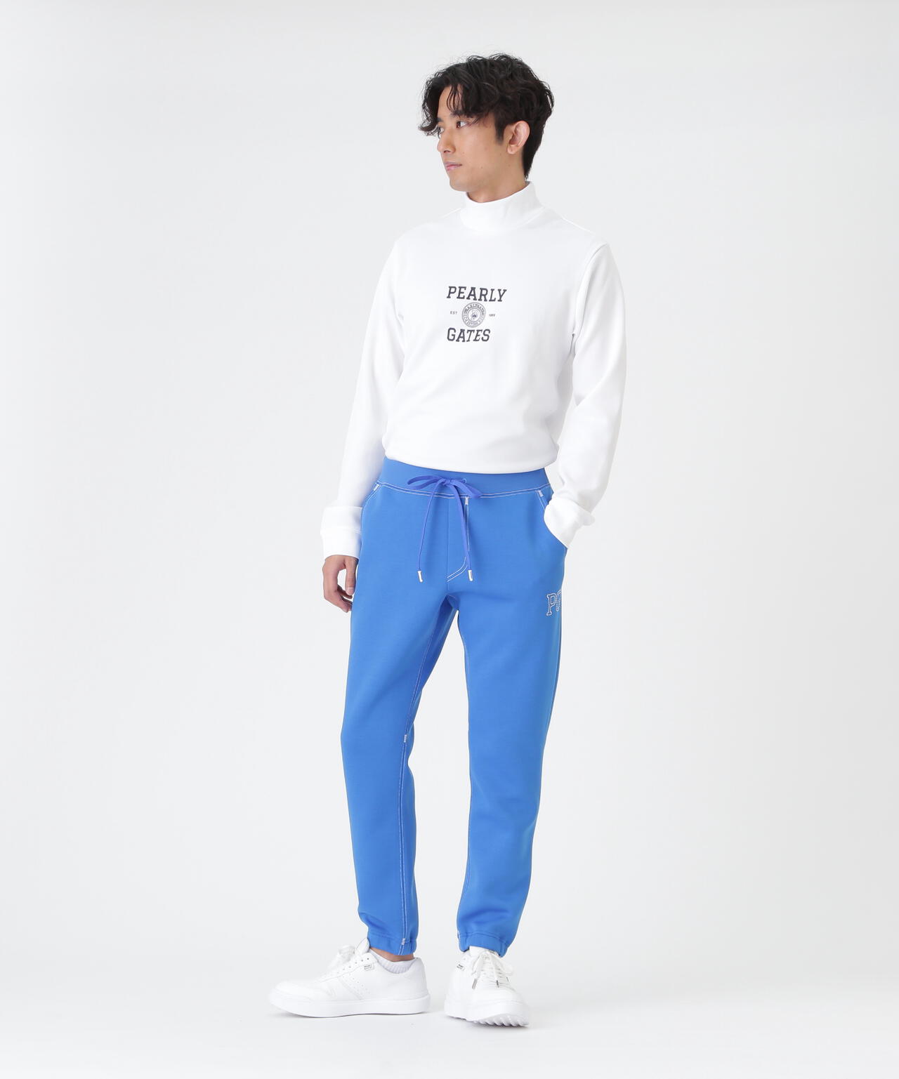 カノコダンボール長袖ハイネックカットソー (MENS) | PEARLY GATES