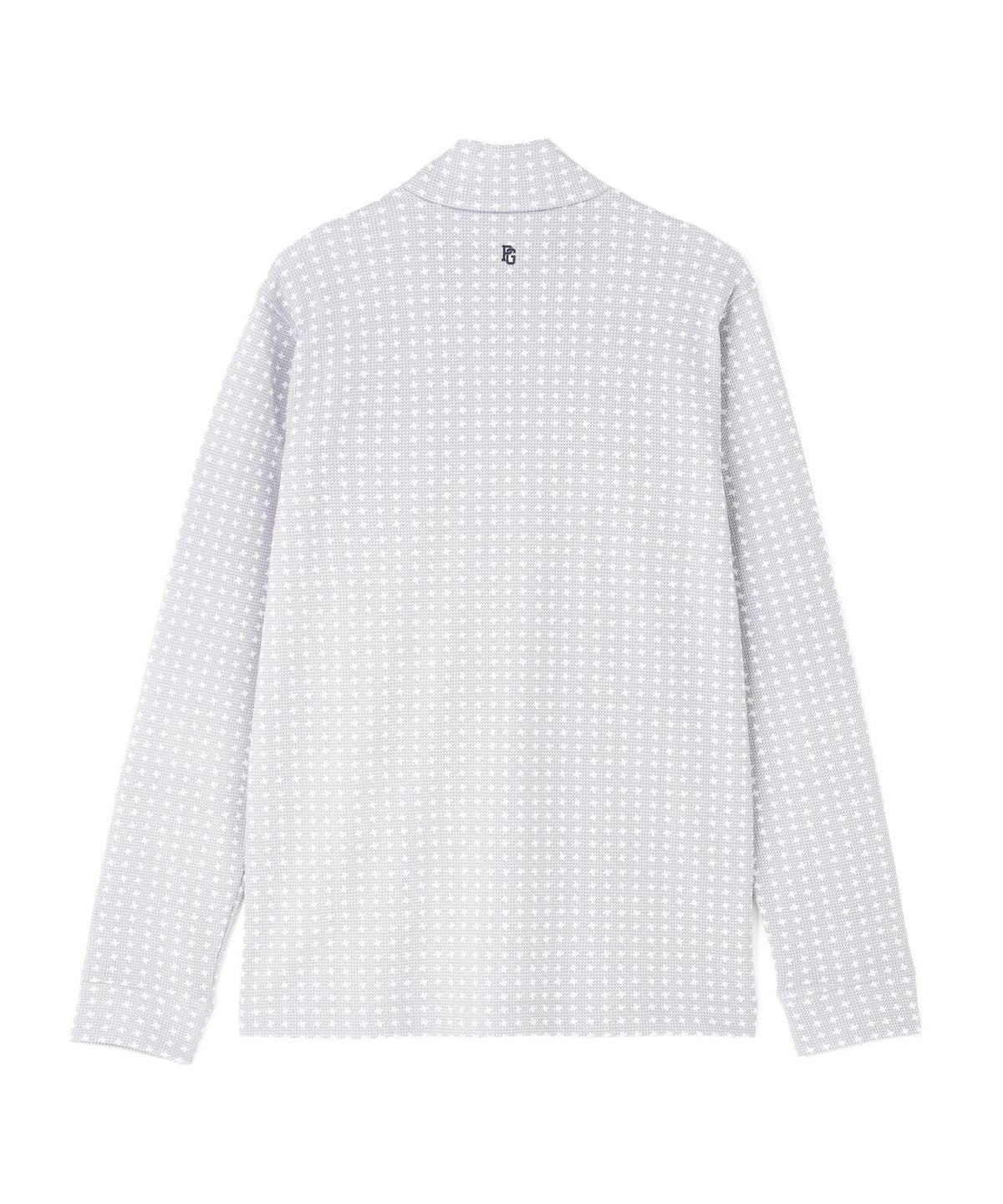 カノコダンボール長袖ハイネックカットソー ＜手裏剣千鳥柄＞ (MENS)