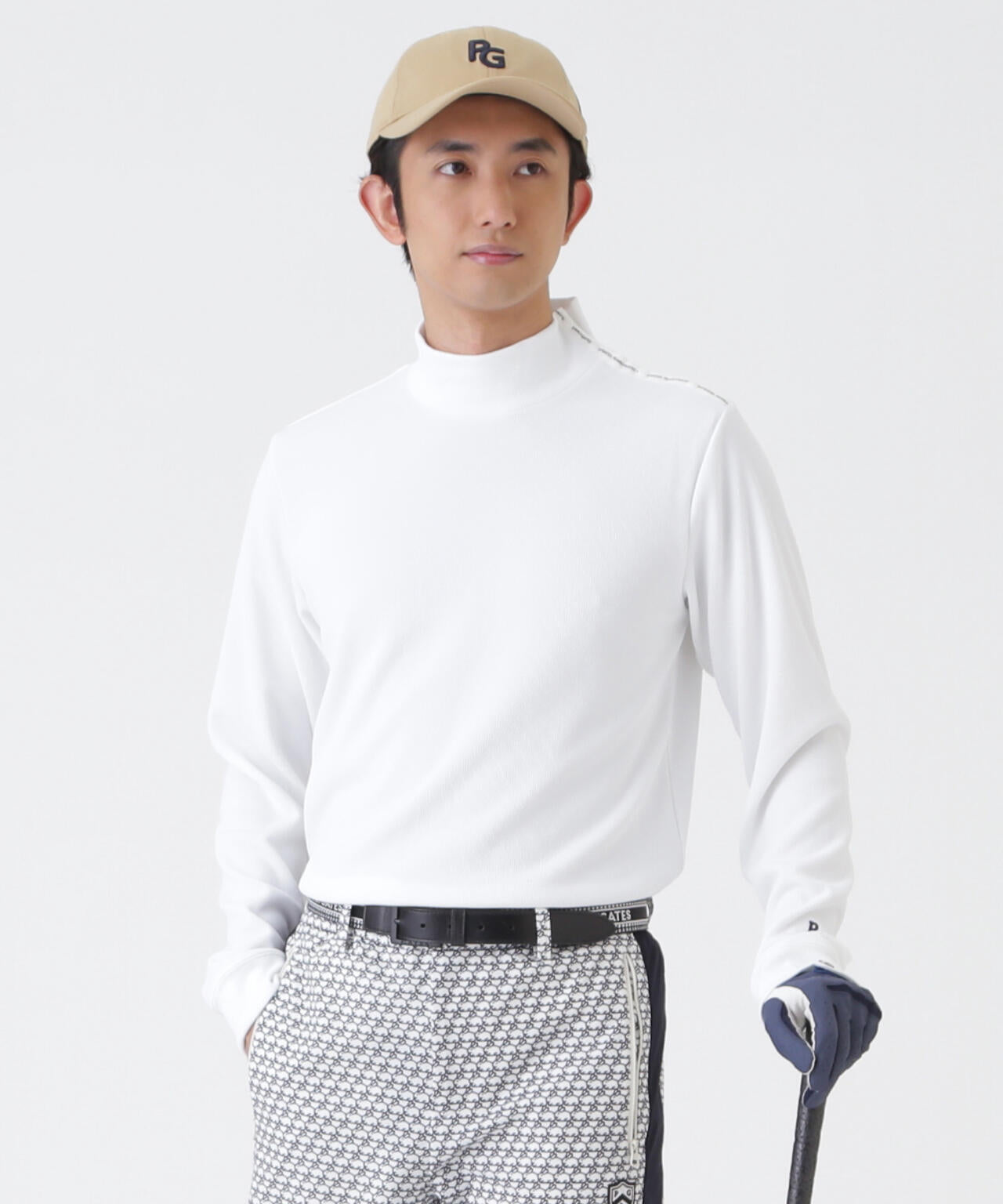 接結針抜きダンボール長袖ハイネックカットソー (MENS) | PEARLY GATES