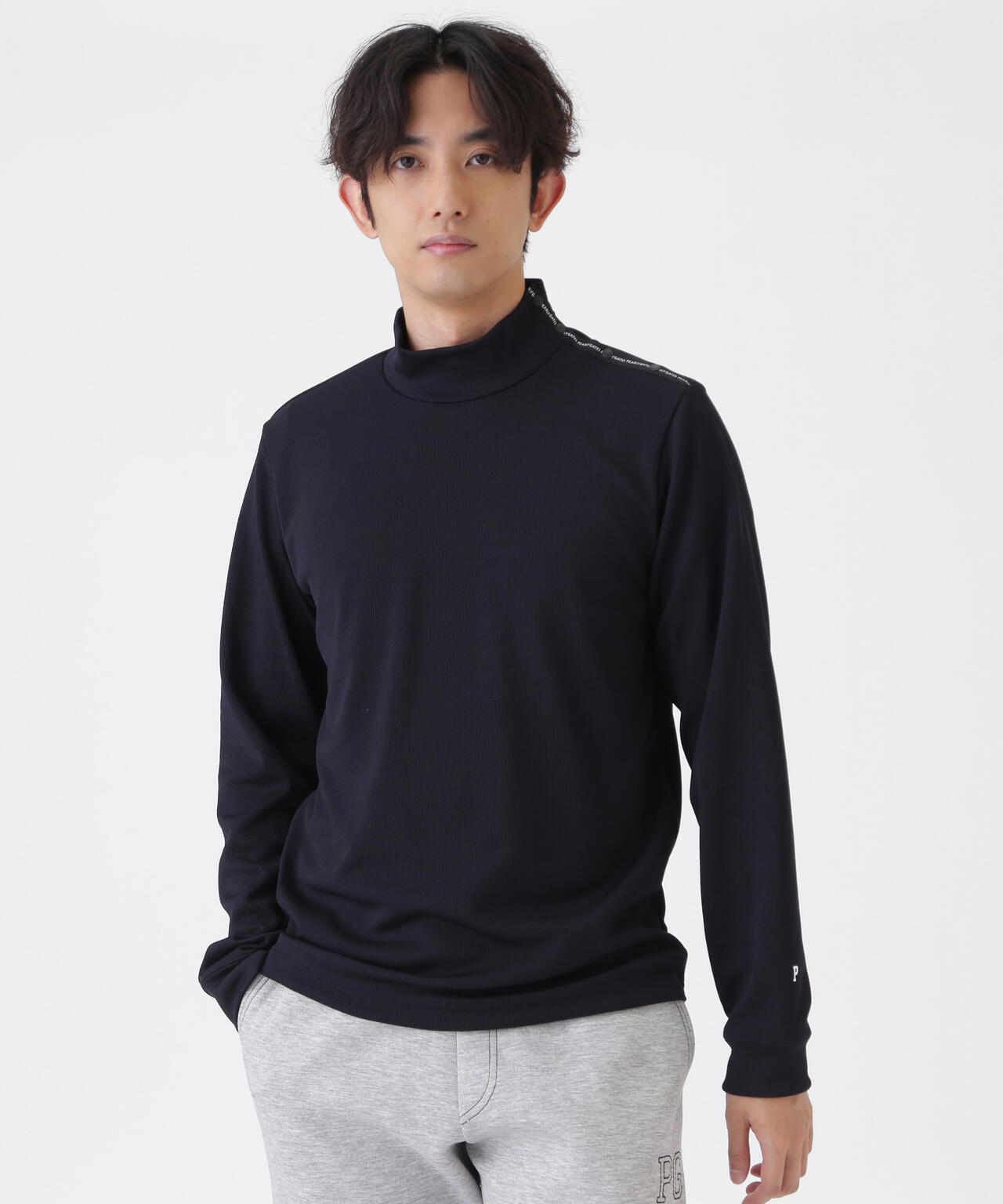 接結針抜きダンボール長袖ハイネックカットソー (MENS) | PEARLY GATES