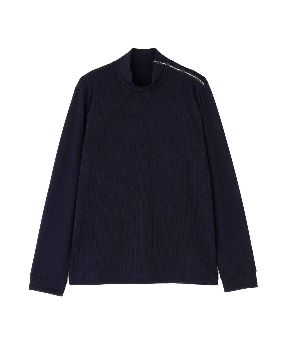 接結針抜きダンボール長袖ハイネックカットソー (MENS)
