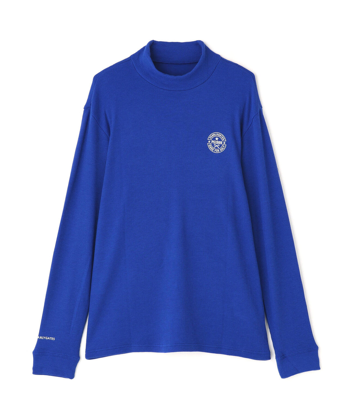 針抜ストレッチセルヒートピーチ長袖ハイネックカットソー (MENS)