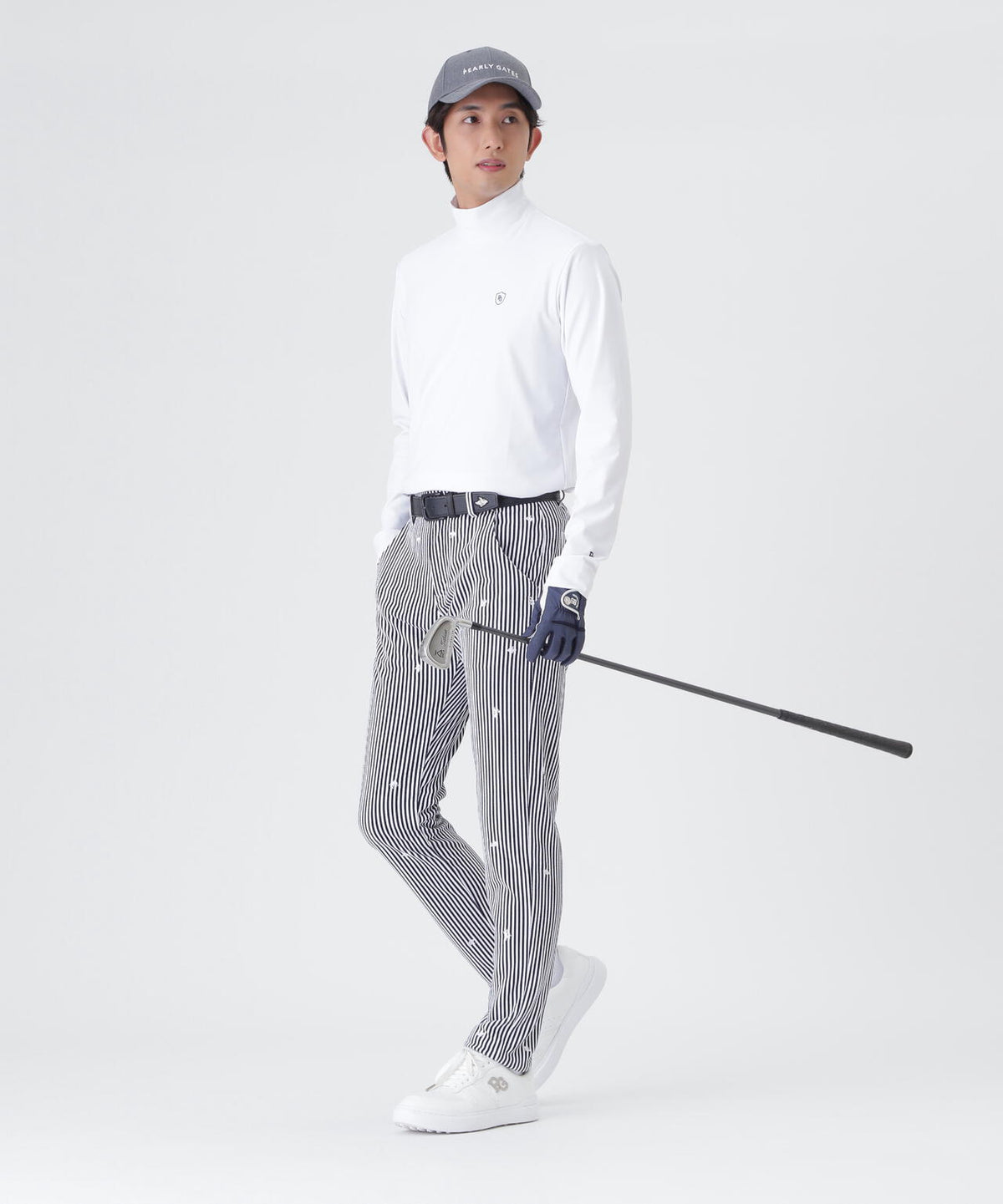 トゥルーボーテトリコットストレッチ長袖ハイネックカットソー (MENS)