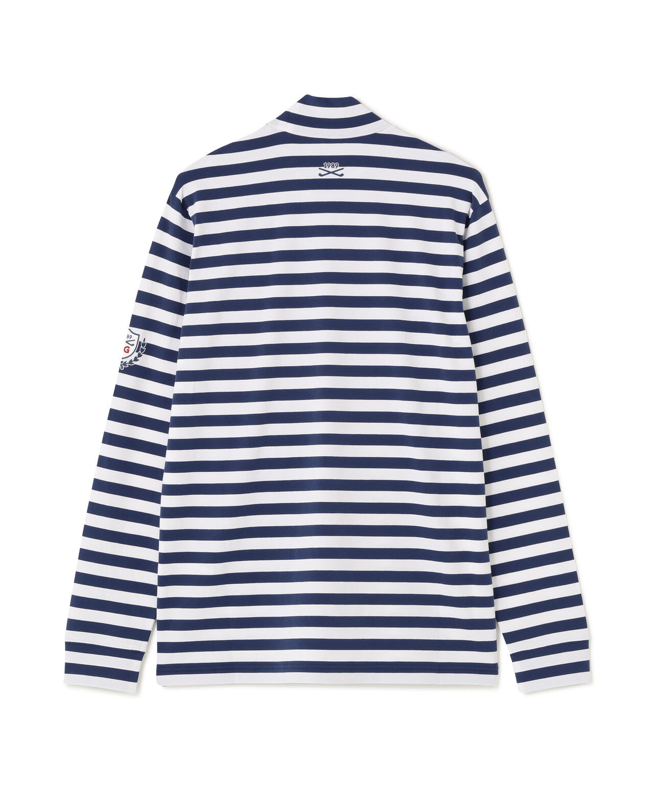 スーピマベア天長袖ハイネックカットソー ＜ボーダー柄＞ (MENS)