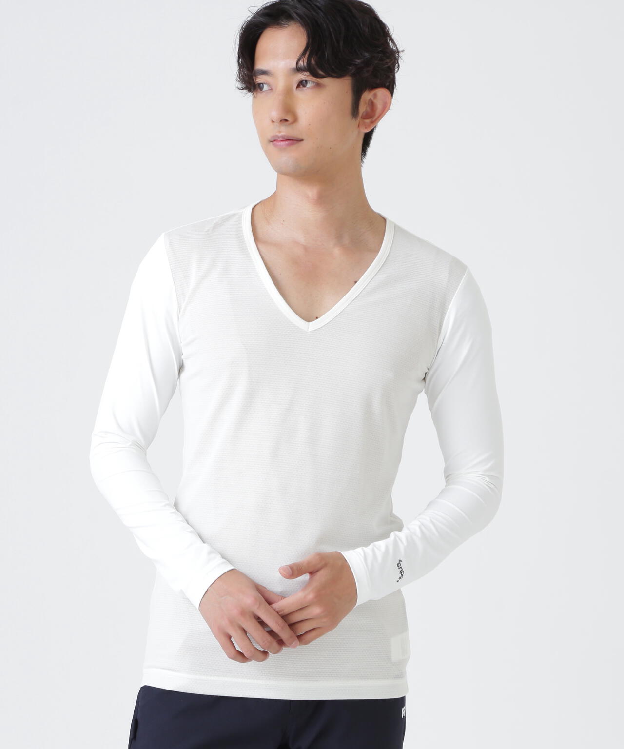 Super Natural ウールメッシュ × ナイロンベア天竺(MENS) | PEARLY