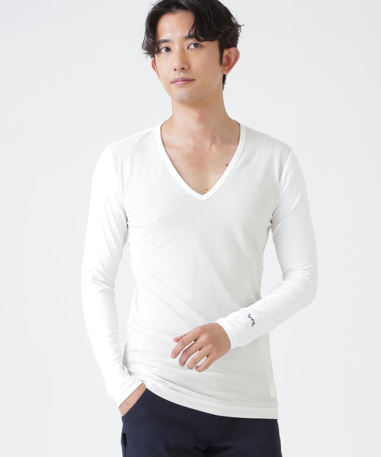 Super Natural ウールメッシュ × ナイロンベア天竺(MENS) | PEARLY