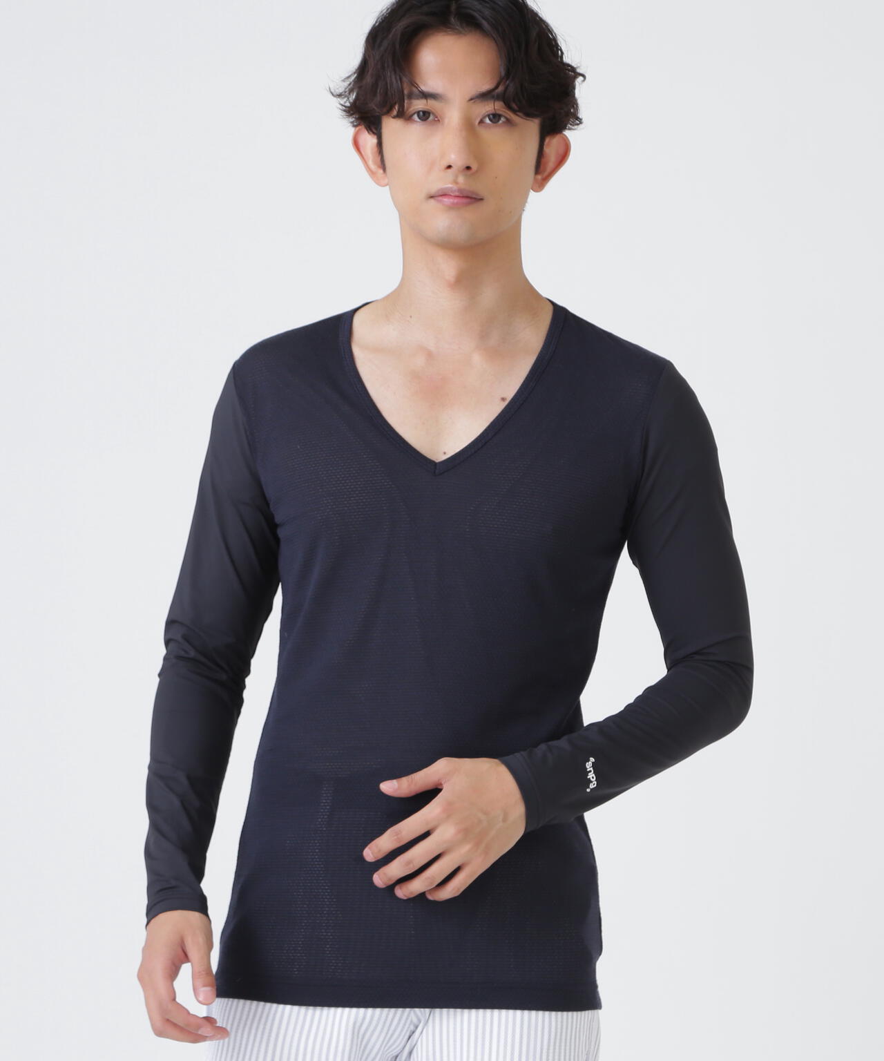 Super Natural ウールメッシュ × ナイロンベア天竺(MENS) | PEARLY