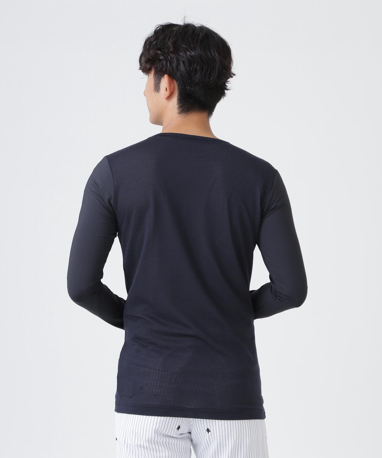 Super Natural ウールメッシュ × ナイロンベア天竺(MENS) | PEARLY