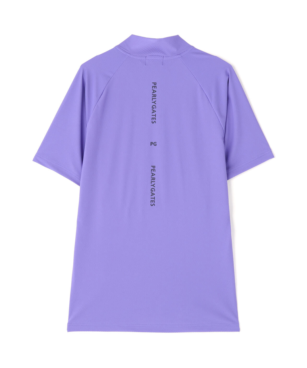 Nyグリッド2WAYトリコット半袖ハーフジップアップカットソー | PEARLY