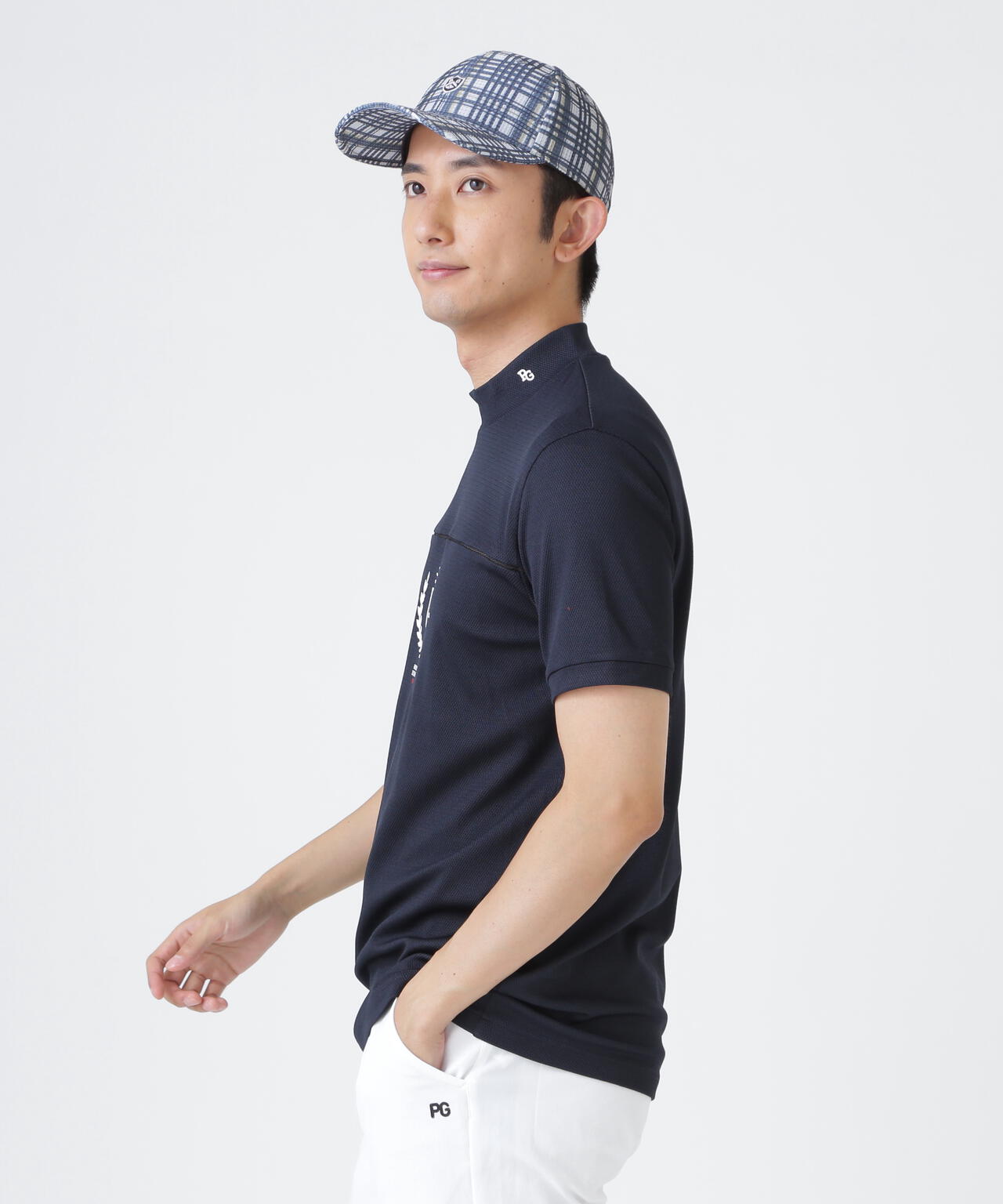 2WAYトリコット半袖ハイネックカットソー (MENS) | PEARLY GATES