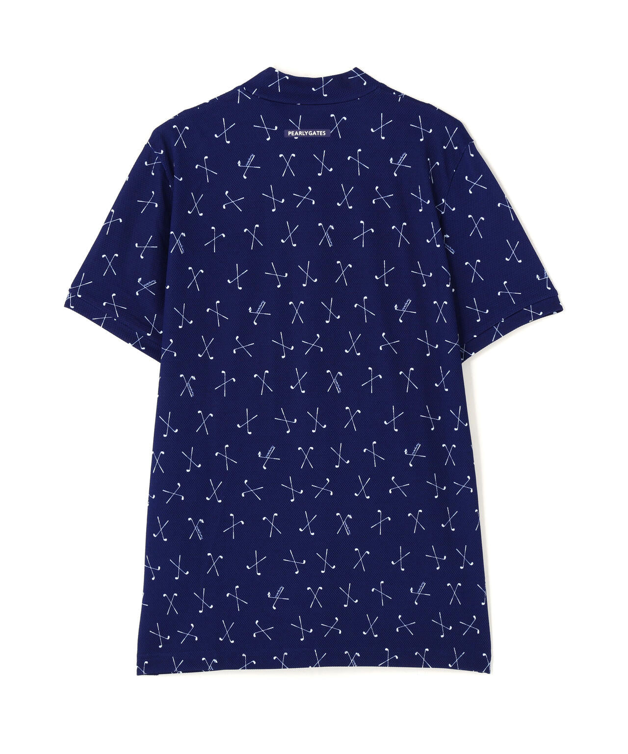 2WAYトリコット半袖ハイネックカットソー ＜ゴルフクラブ柄＞ (MENS)