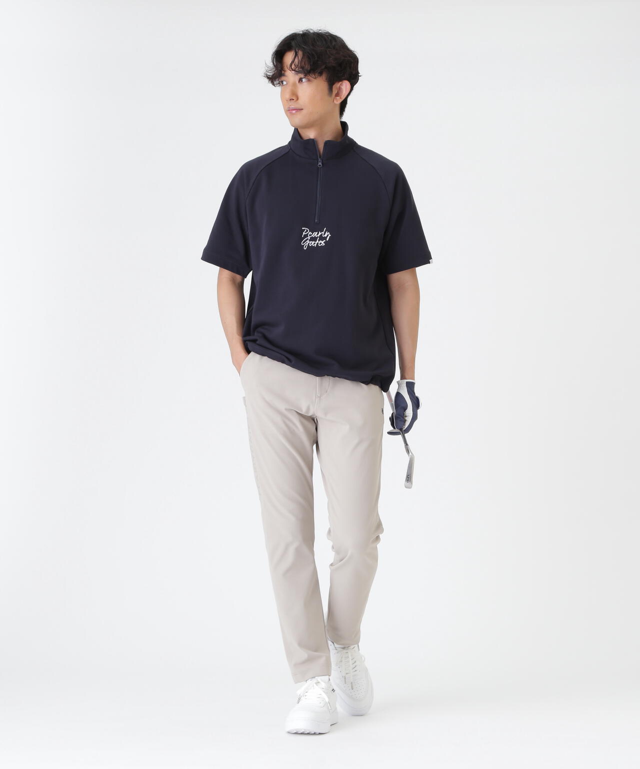 PEARLYGATES×Colantotte] TC裏毛ハーフジップ (MENS) | PEARLY GATES