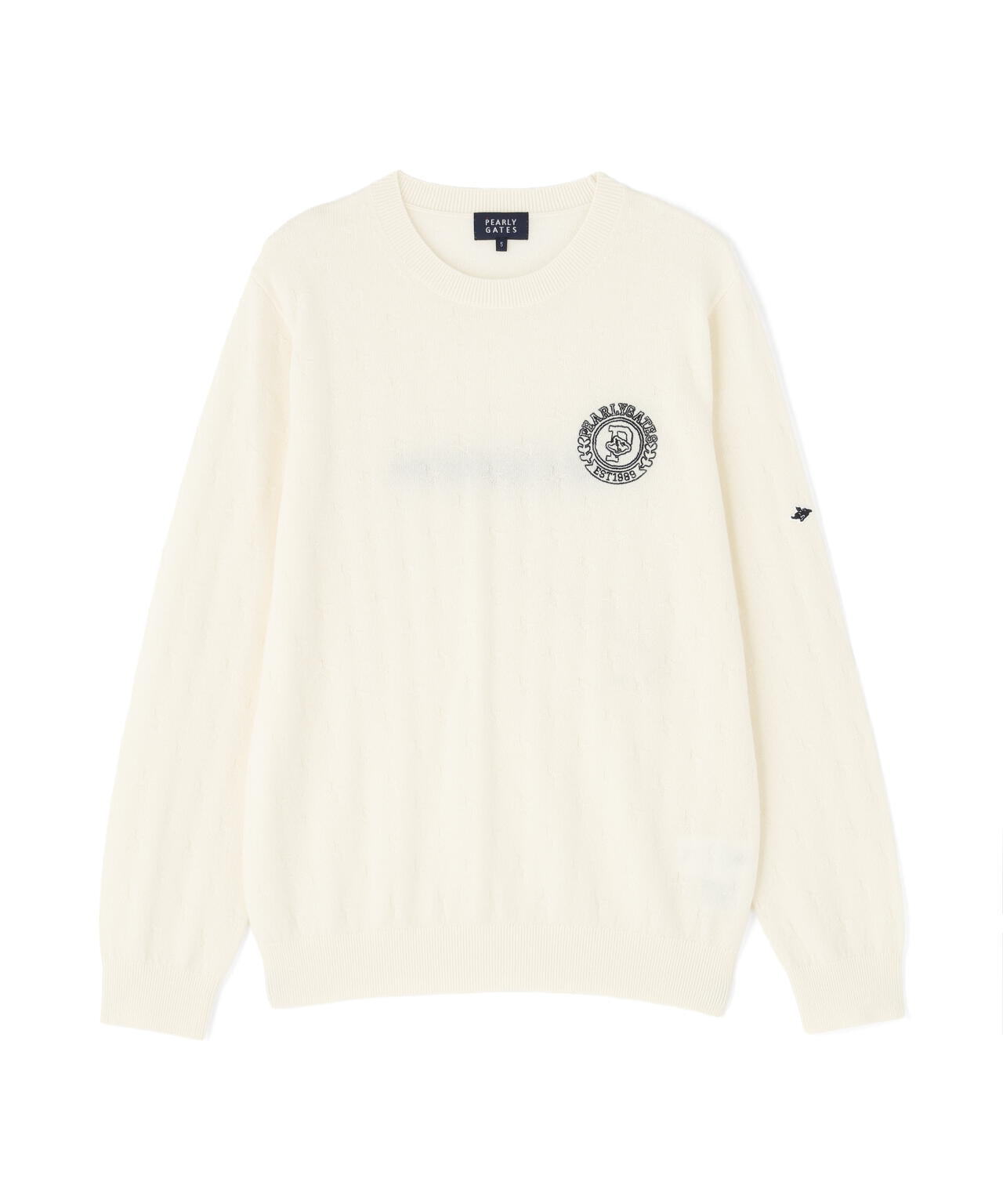 カシミヤ12G天竺クルーネックニットプルオーバー (MENS) | PEARLY