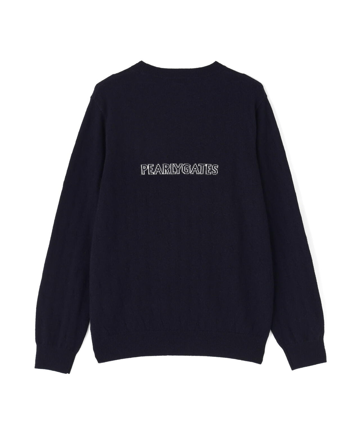 カシミヤ12G天竺クルーネックニットプルオーバー (MENS)