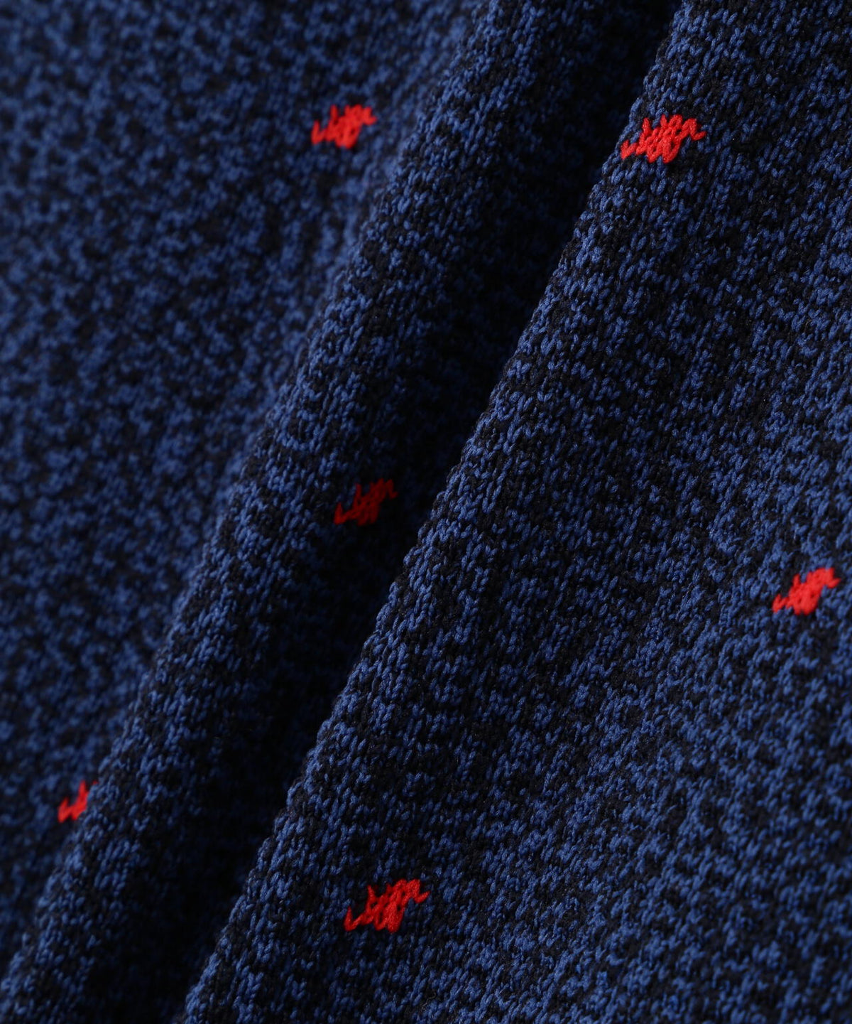14G地柄クルーネックニットプルオーバー (MENS)