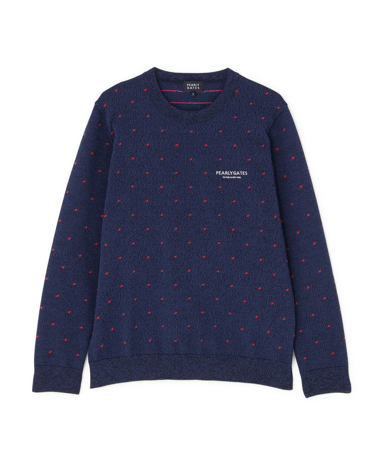 14G地柄クルーネックニットプルオーバー (MENS) | PEARLY GATES