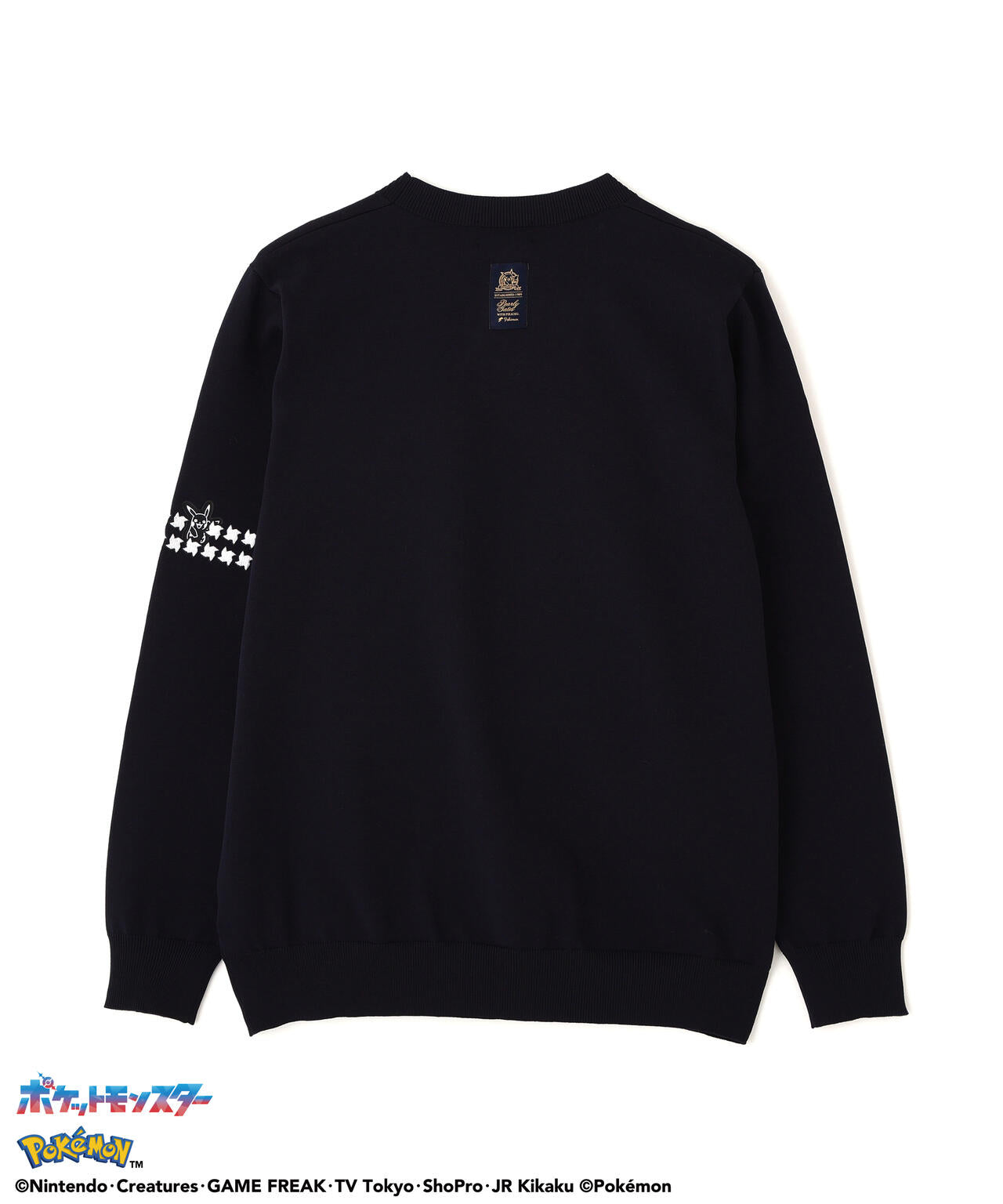 PEARLY GATES ブラックセーター PEARLYGATES×POKEMON] ポケモン12Gジャガードニットプルオーバー (MENS