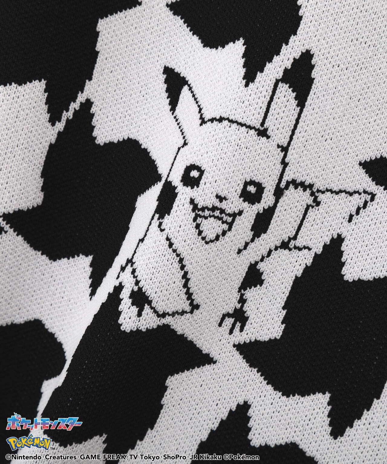 PEARLYGATES×Pokémon] ポケモン 千鳥柄12Gジャガードニットプル