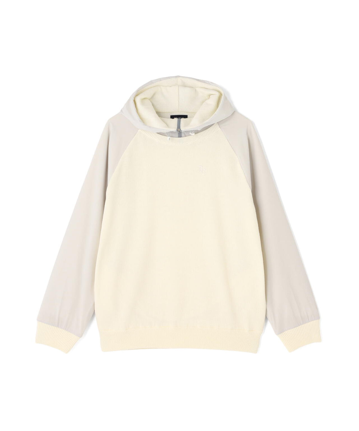 合繊ドッキングニットフーディプルオーバー (MENS)