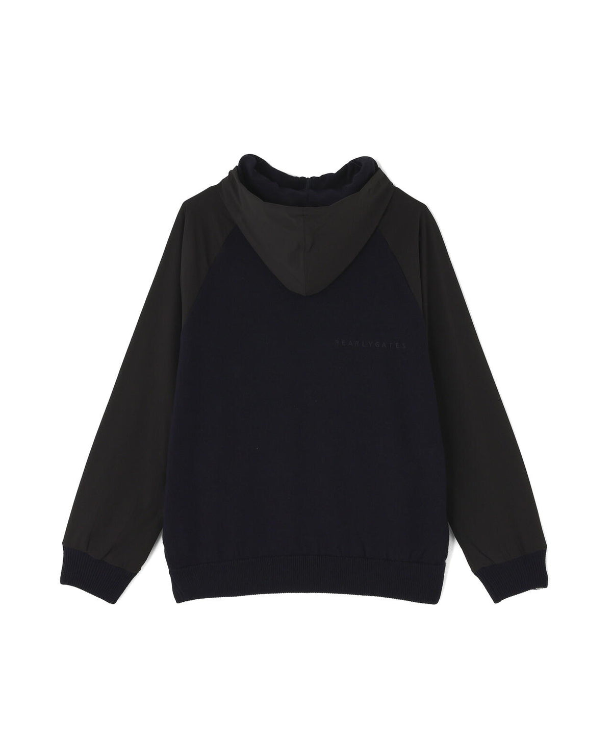 合繊ドッキングニットフーディプルオーバー (MENS)
