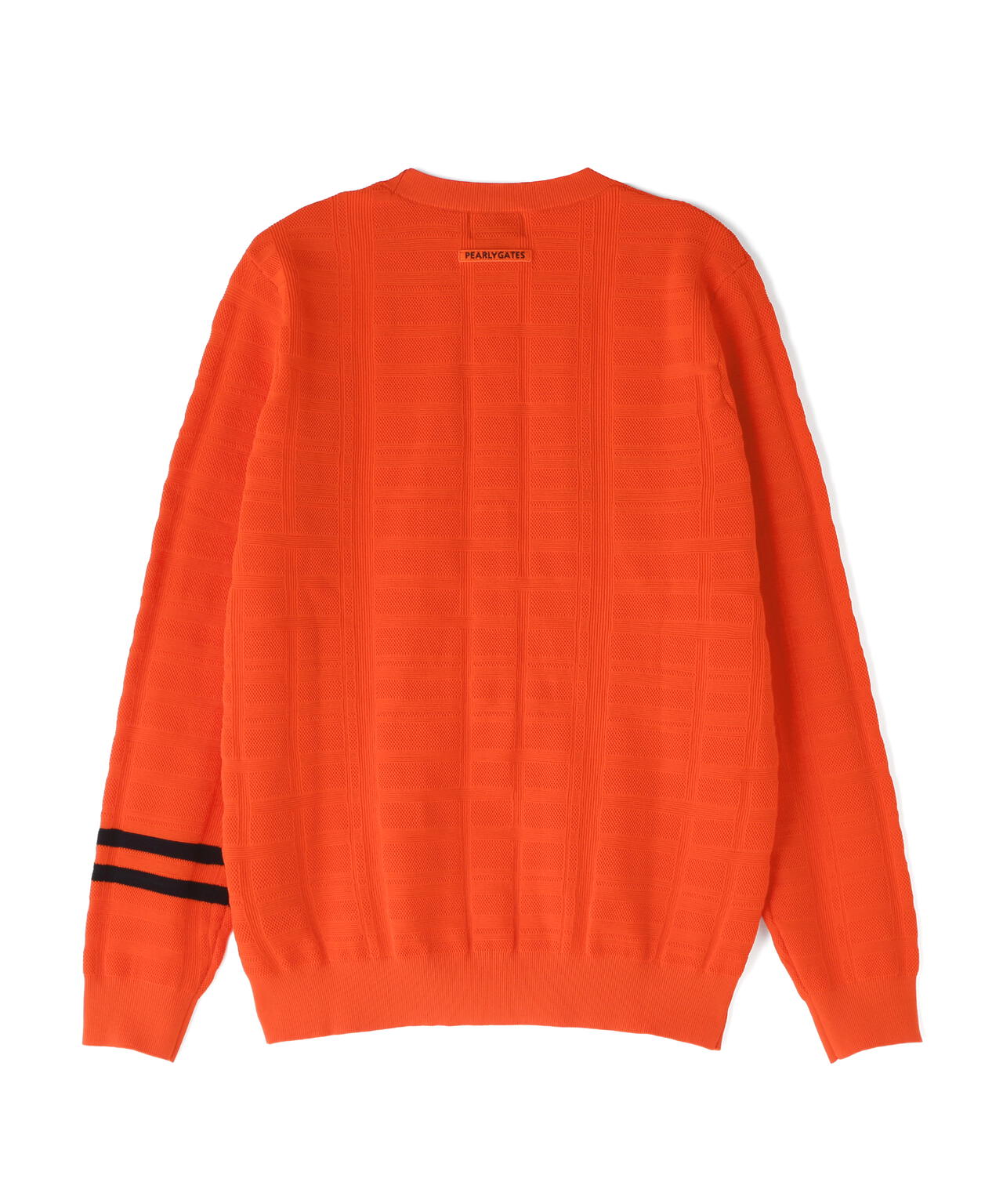 14G地柄ジャガードクルーネックニットプルオーバー (MENS) | PEARLY