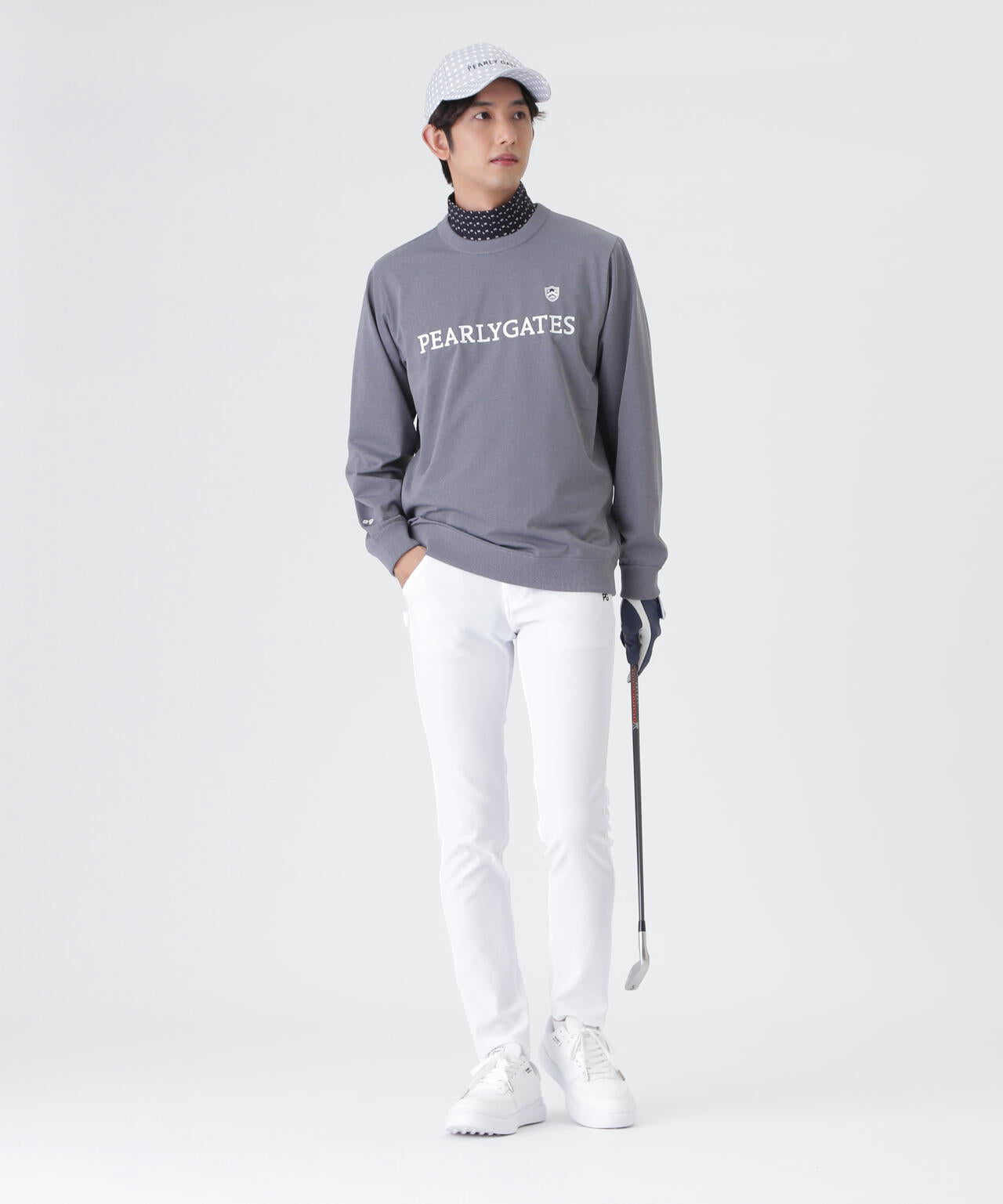 Pyヤーンベア天竺クルーネックニットプルオーバー (MENS) | PEARLY