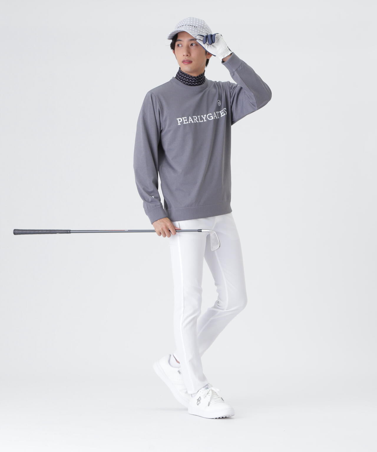 Pyヤーンベア天竺クルーネックニットプルオーバー (MENS) | PEARLY