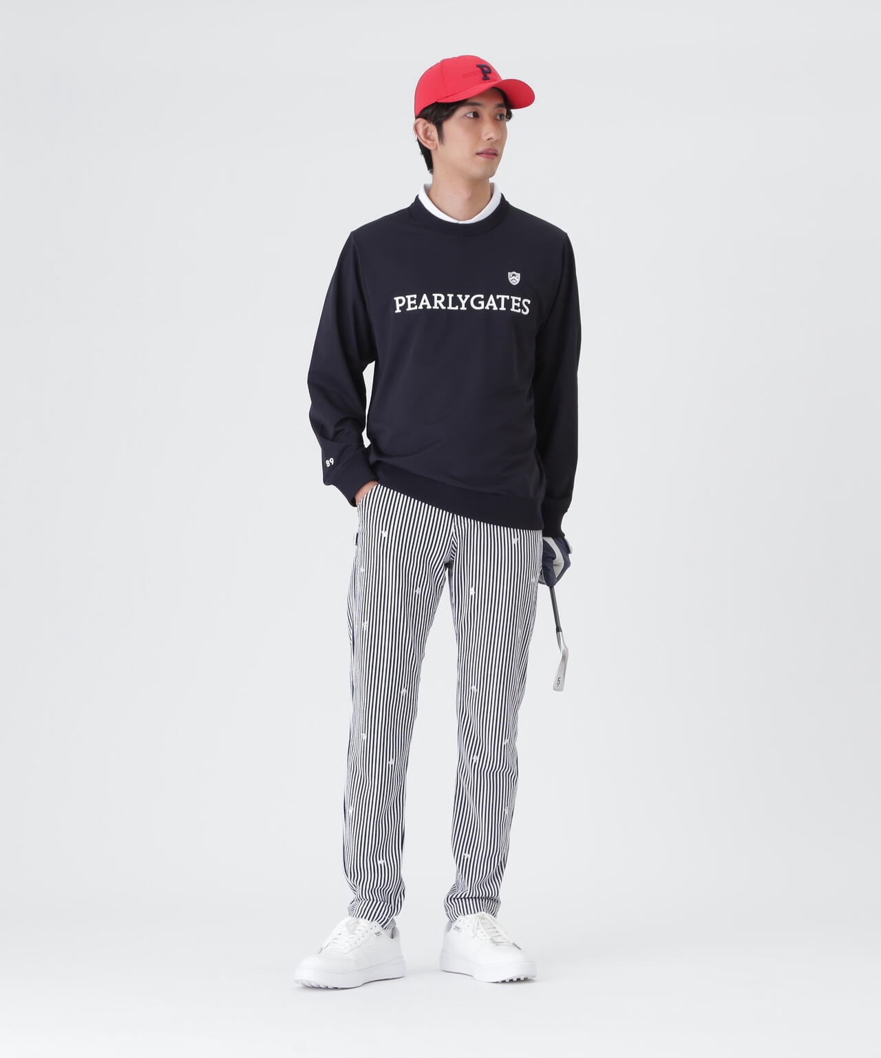 Pyヤーンベア天竺クルーネックニットプルオーバー (MENS) | PEARLY