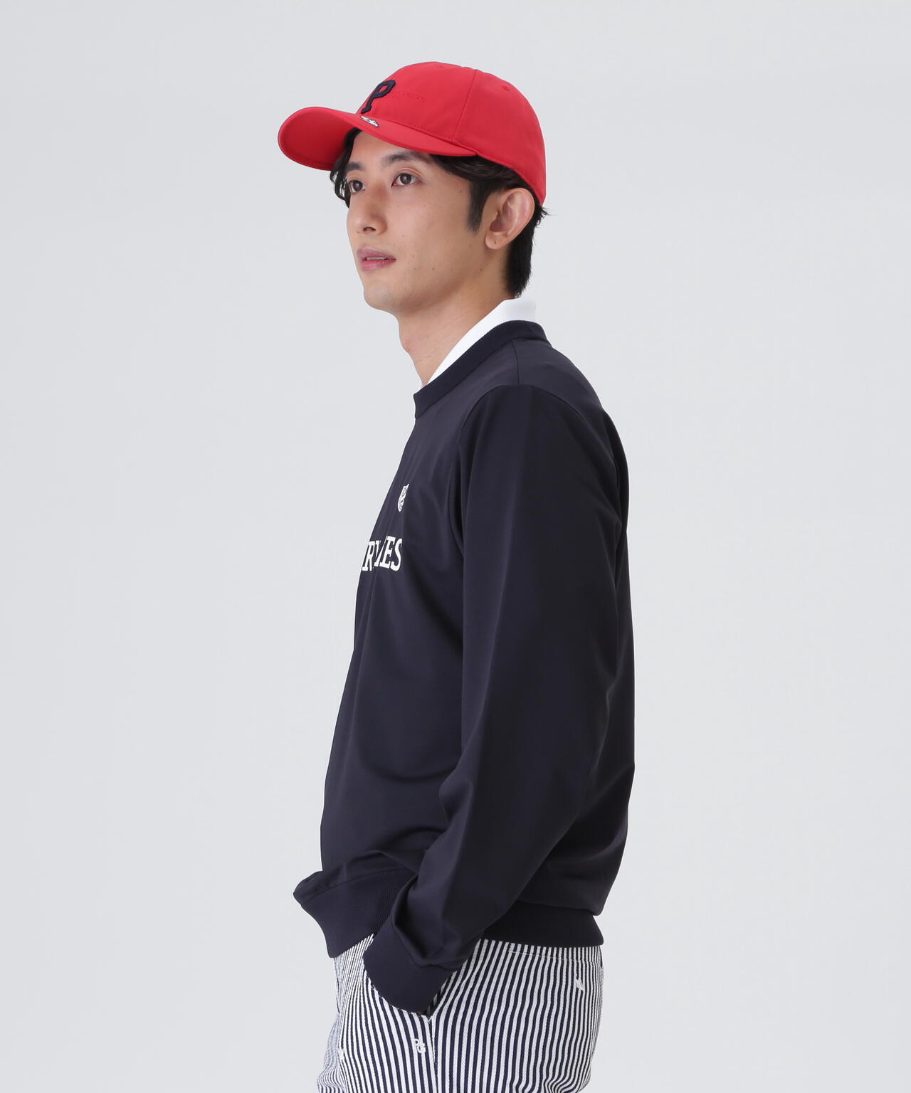 Pyヤーンベア天竺クルーネックニットプルオーバー (MENS) | PEARLY