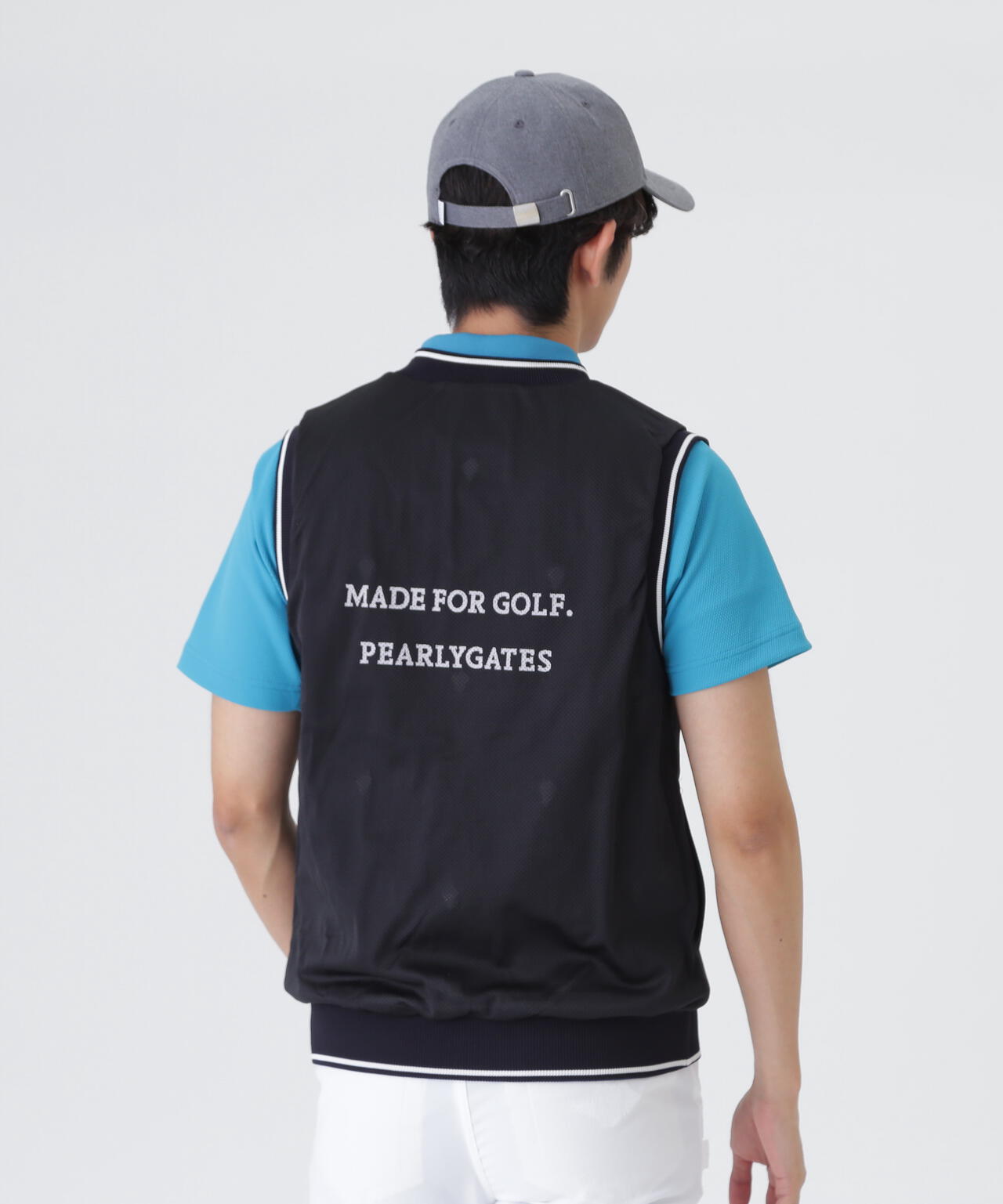 PEARLY GATES リバーシブルVネックベスト リバーシブルVネックニットベスト ＜エンブレム総柄＞ (MENS) | PEARLY