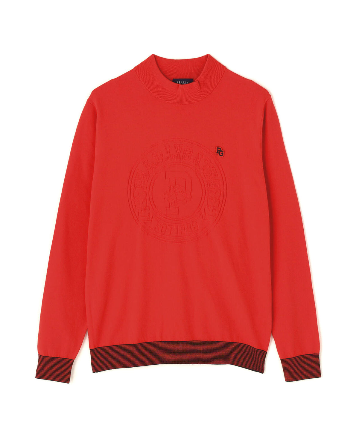 14G天竺カシミヤタッチモックネックニットプルオーバー (MENS)