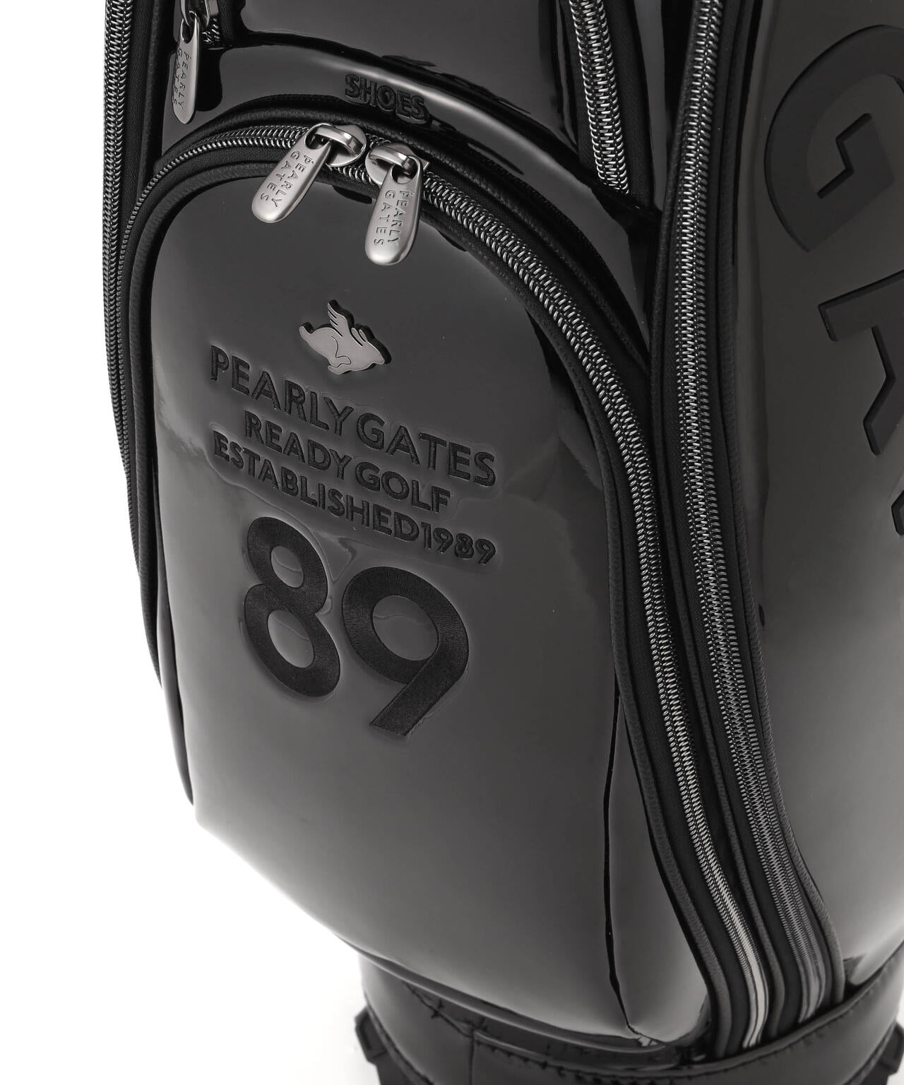 [最終価格早い者勝ち]PEARLY GATES キャディバッグ ヘッドカバー 公式オンライン限定】THE CADDIE BAG エナメルキャディバッグ (46