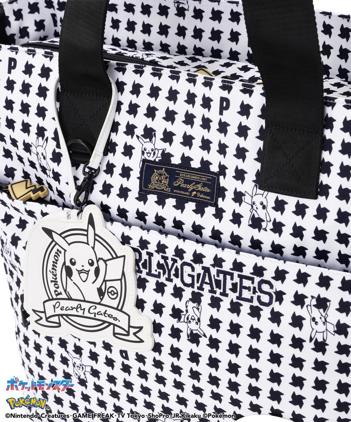 [PEARLYGATES×POKEMON] ポケモン千鳥柄ロッカーバッグ (UNISEX)