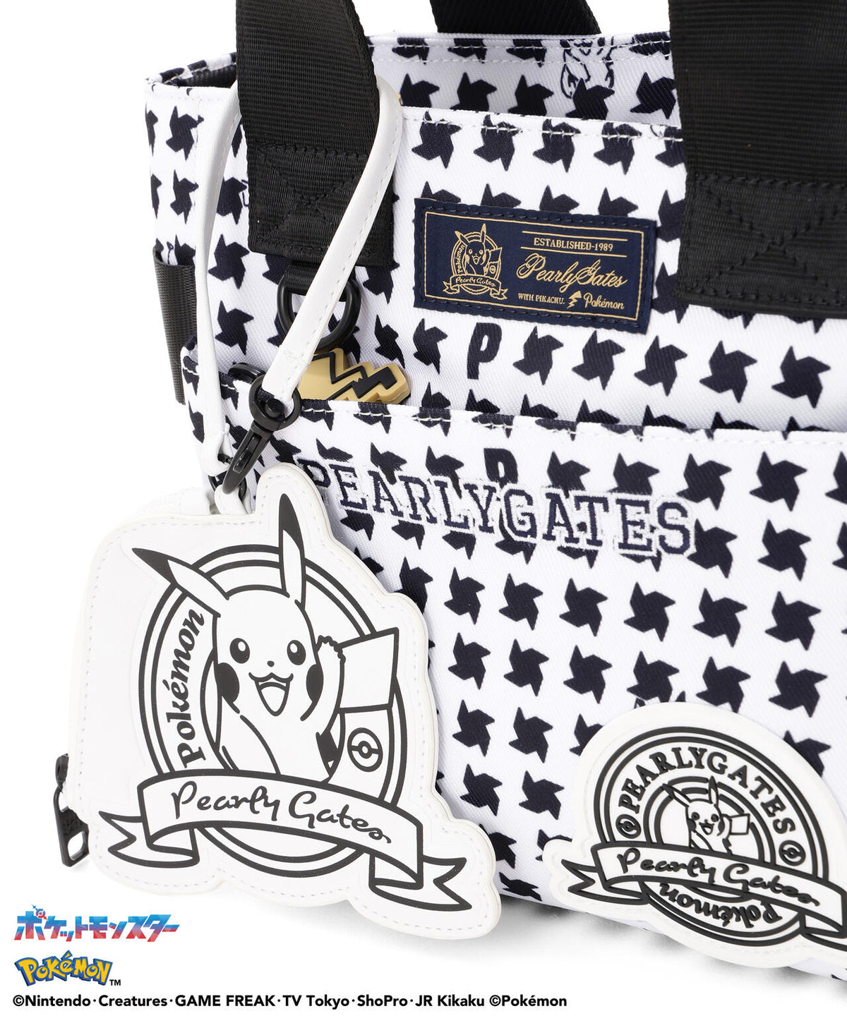 [PEARLYGATES×POKEMON] ポケモン千鳥柄カートバッグ (UNISEX)