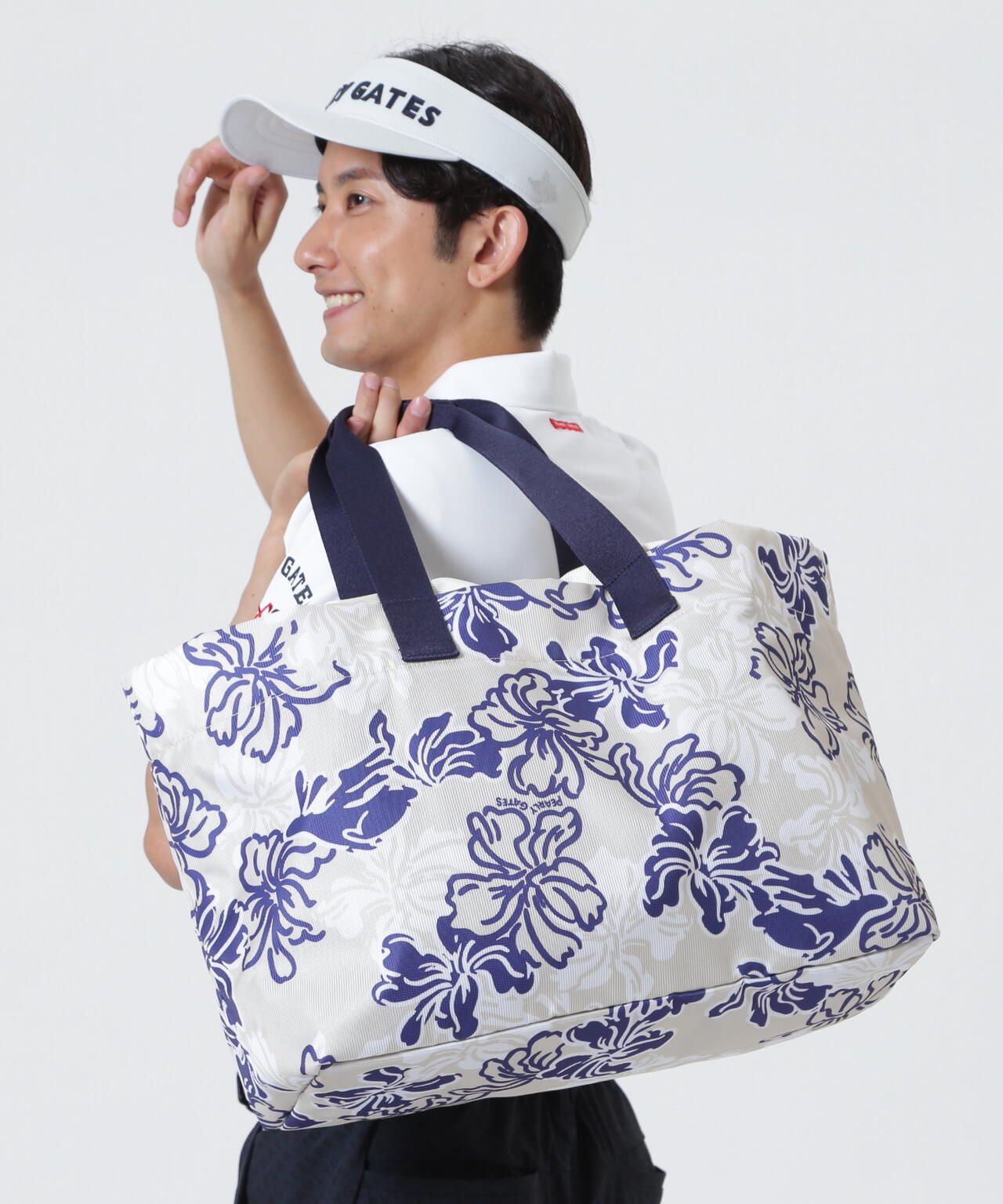 ウサギブルーム柄3WAYロッカーバッグ (UNISEX) | PEARLY GATES