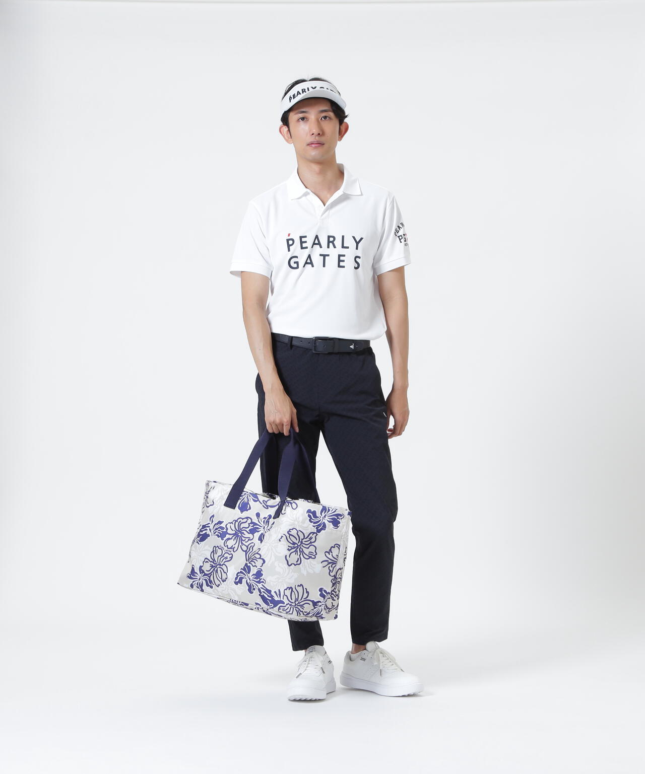 ★新品正規品PEARLYGATES/うさぎ総柄刺繍トートバッグ (UNISEX) ウサギブルーム柄3WAYロッカーバッグ (UNISEX) | PEARLY GATES