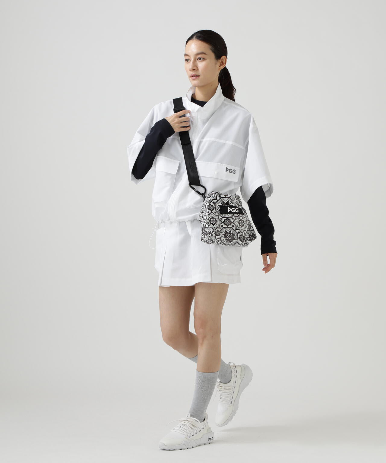 PGG PEARLY GATES パーリーゲイツ 2WAY ショルダーバッグ PGG】フローズン柄PVCミニショルダーBAG | PEARLY GATES